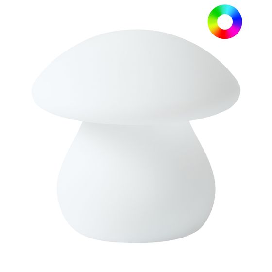 Udendørs LED-bordlampe TUIRA Med fjernbetjening Hvid