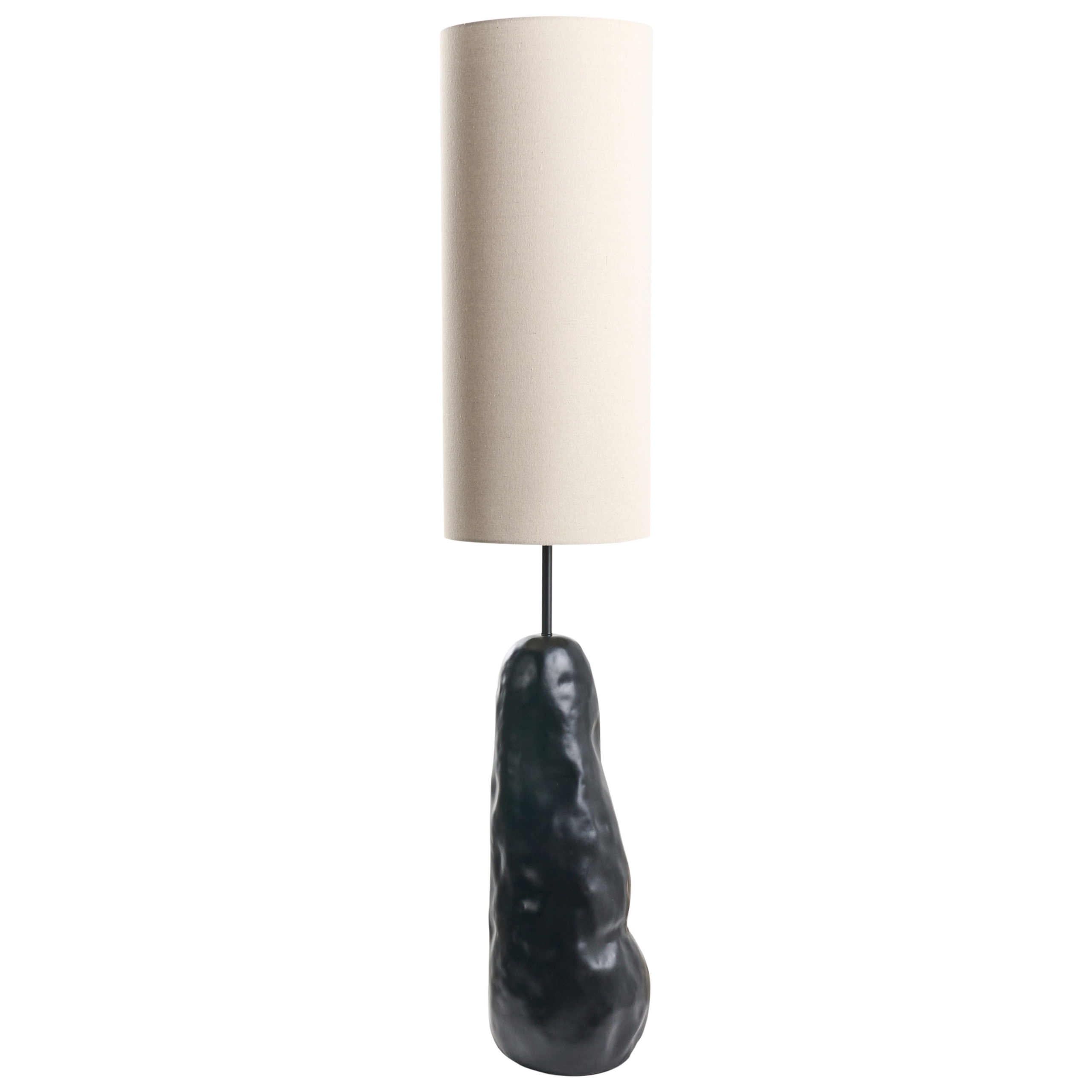 Gulvlampe SELB Keramik Sort