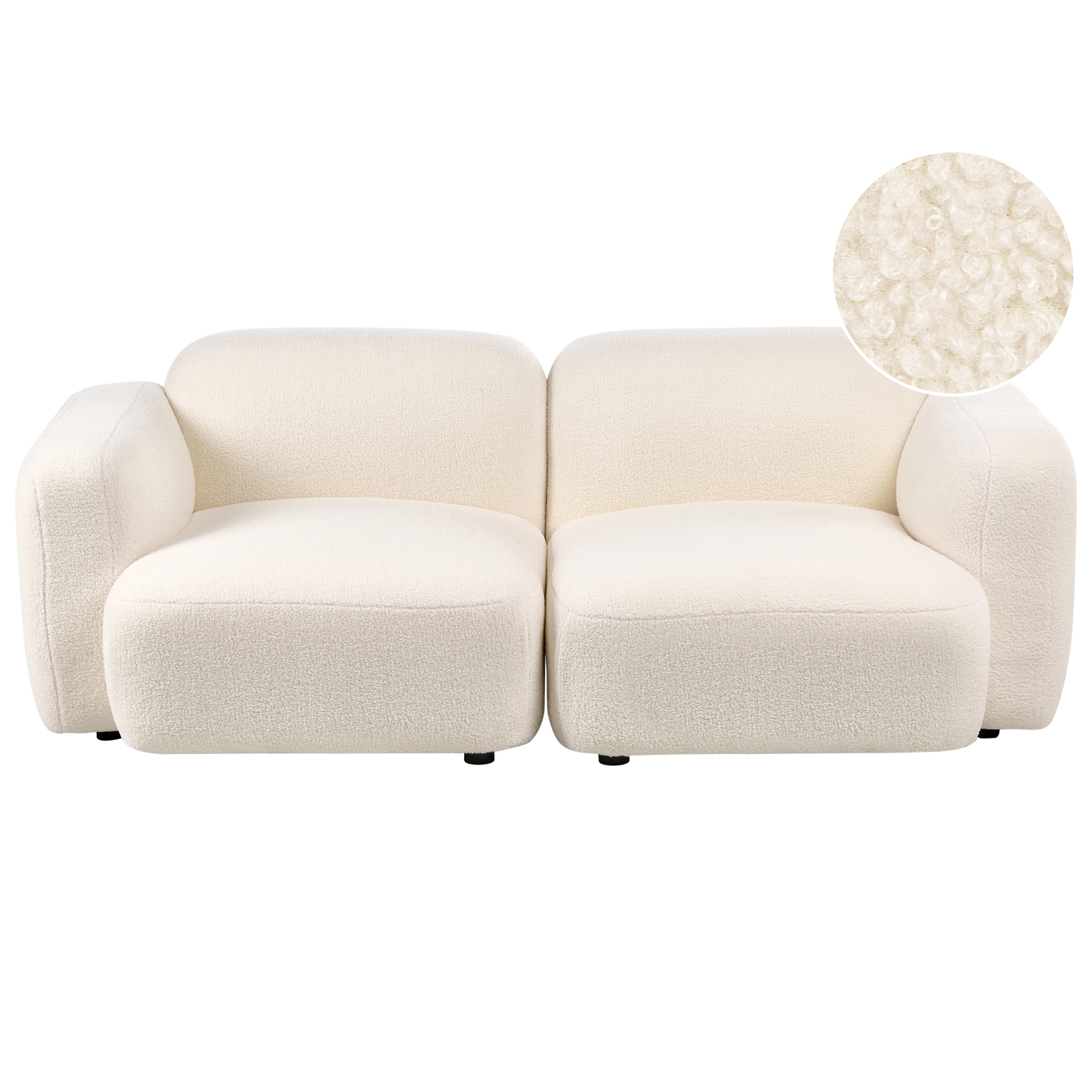 Sofa 3 personers AFOSS Boucle Cremehvid