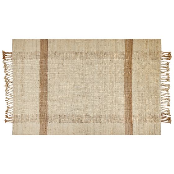Gulvtæppe YELMEZ Beige 140 x 200 cm Jute