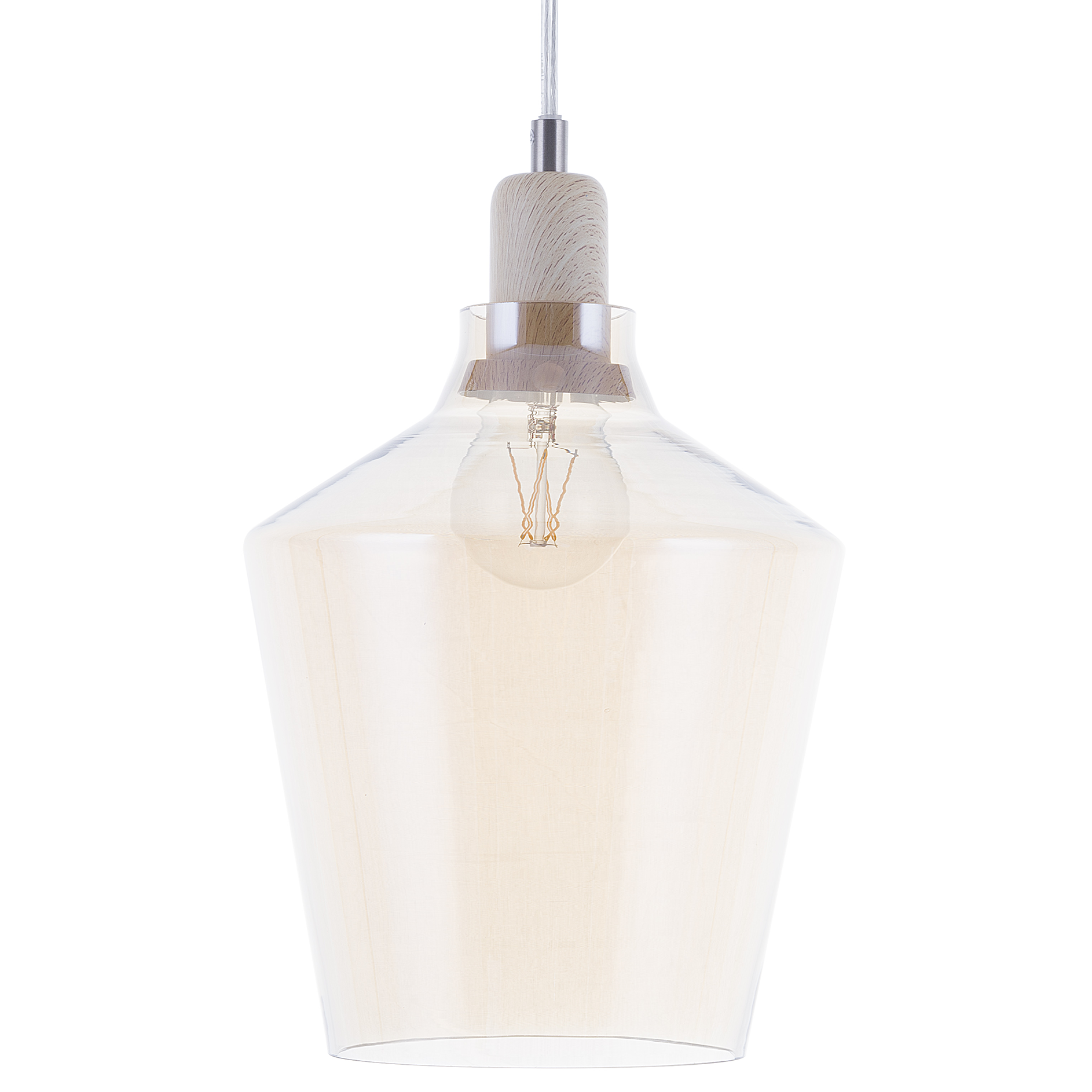 Loftlampe SANTON Glas Guld