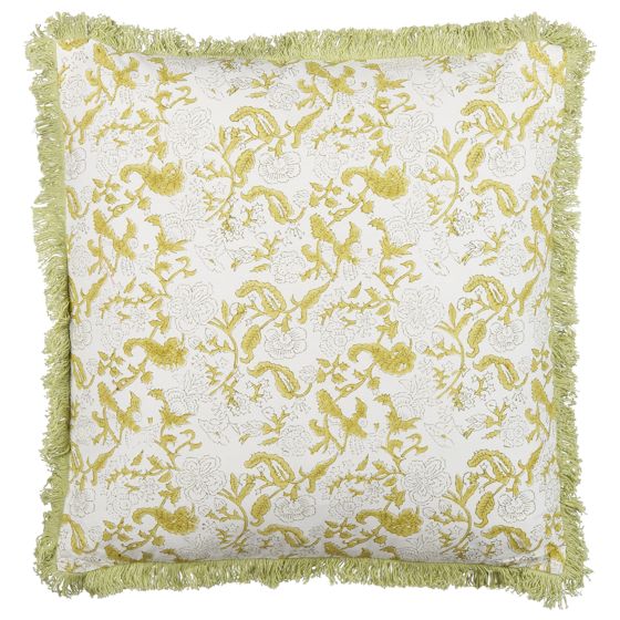 Pyntepude FILIX 45 x 45 cm Bomuld Grøn Blomstermønster