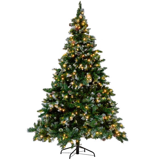 Kunstigt juletræ LED PALOMAR 210 cm Grøn