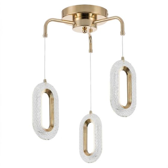 TOOLIGHT hængende loftlampe G173-3CP GOLD LED Guld 24x15x70cm