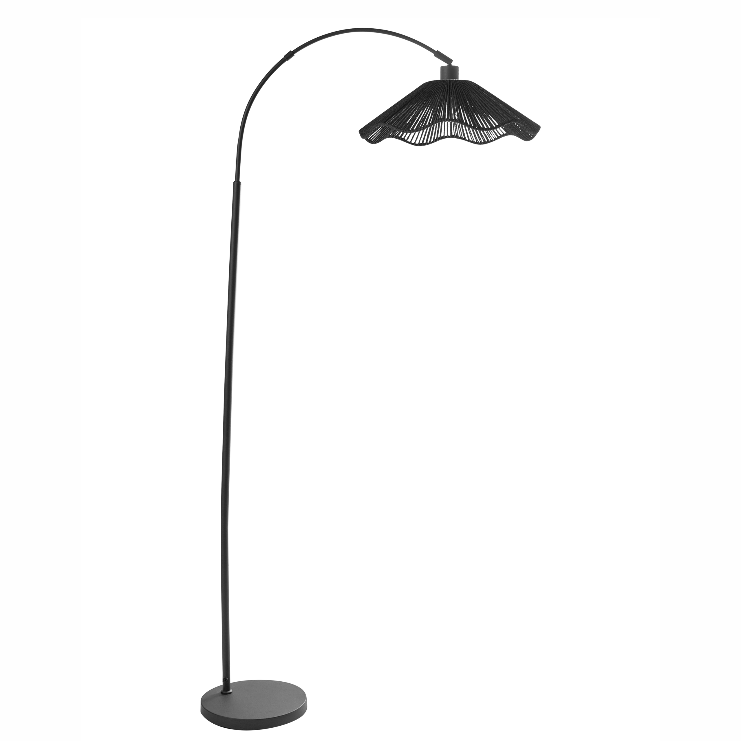 Gulvlampe MIGORI Papir Sort