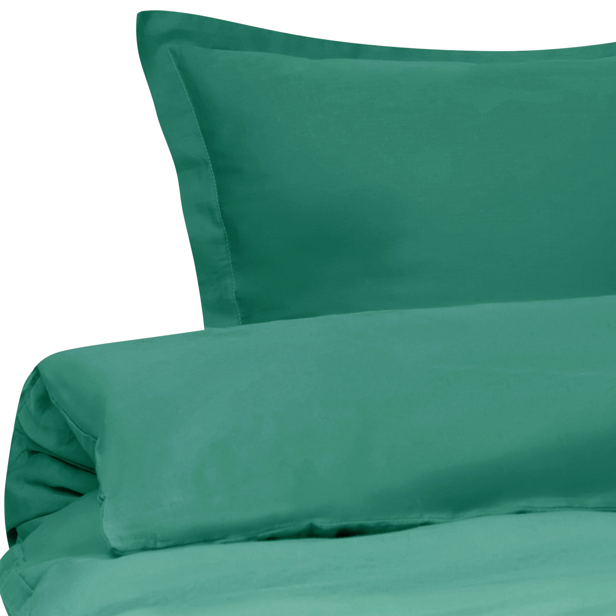 Sengetøj PARKROSE 200 x 200 cm Bomulds-satin Grøn