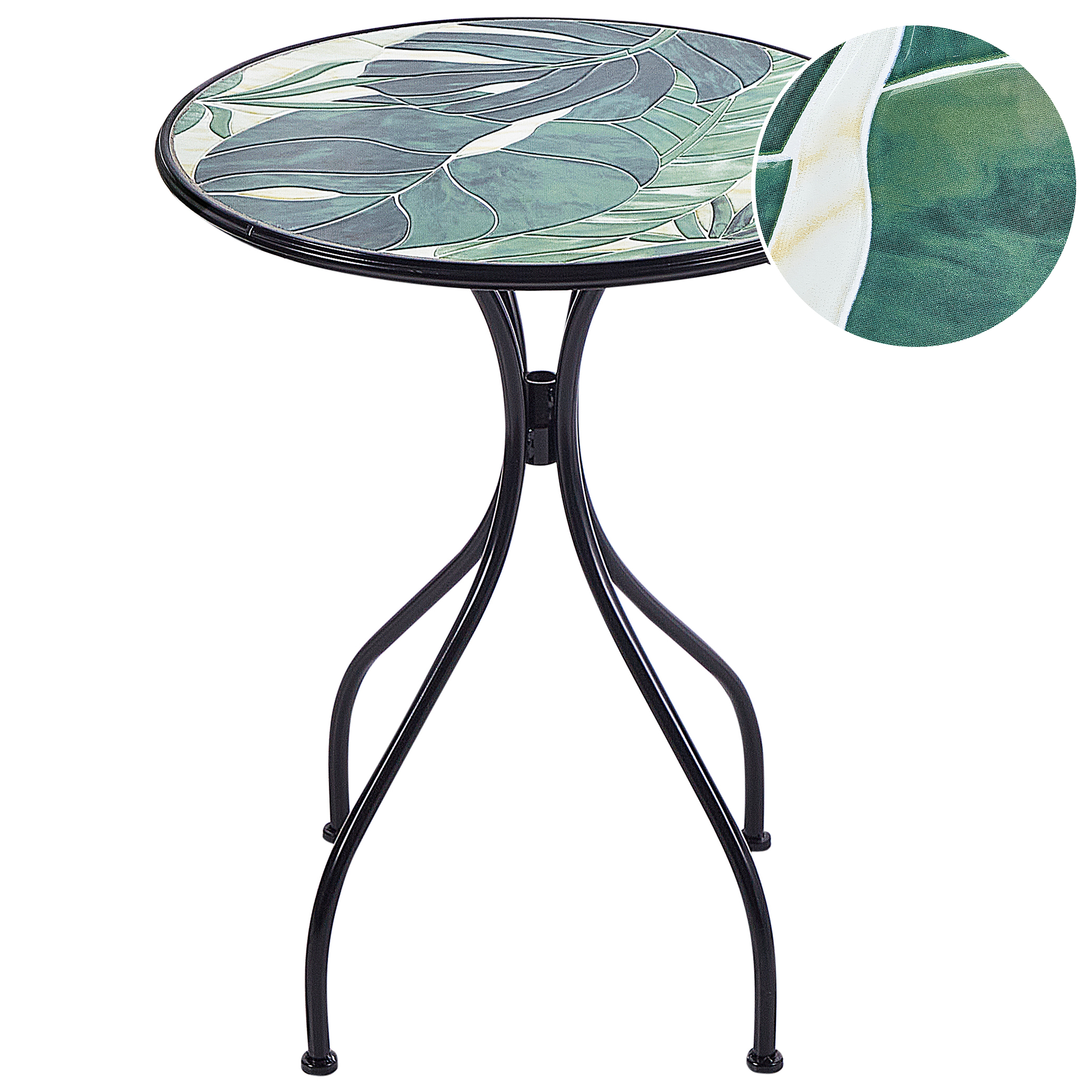 Bistro bord COZZANA 60 cm 60 cm Metal Sort