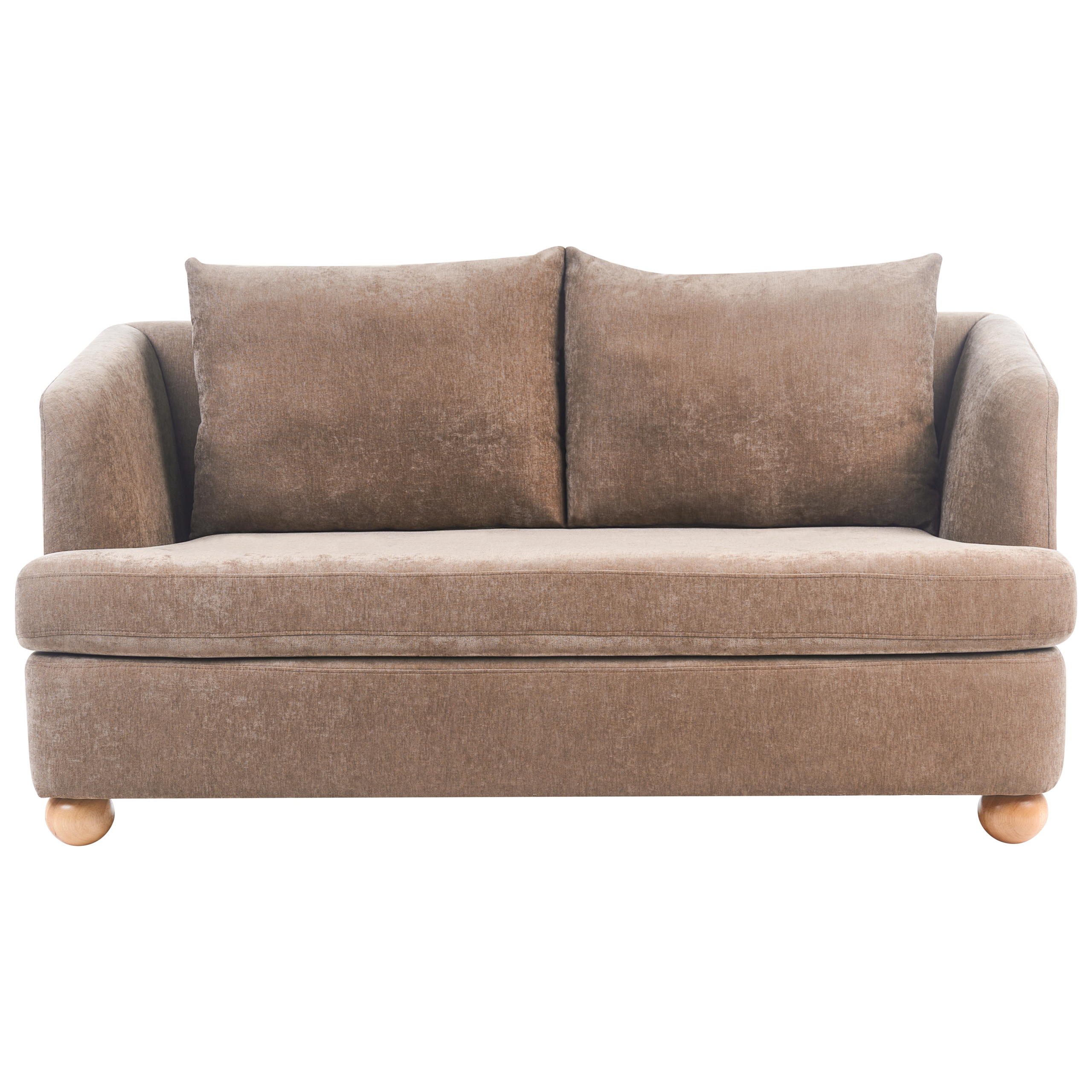Sofa 2 personers RATTVIK Chenille Brun