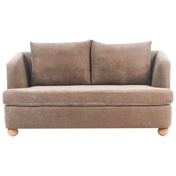 Sofa 2 personers RATTVIK Chenille Brun