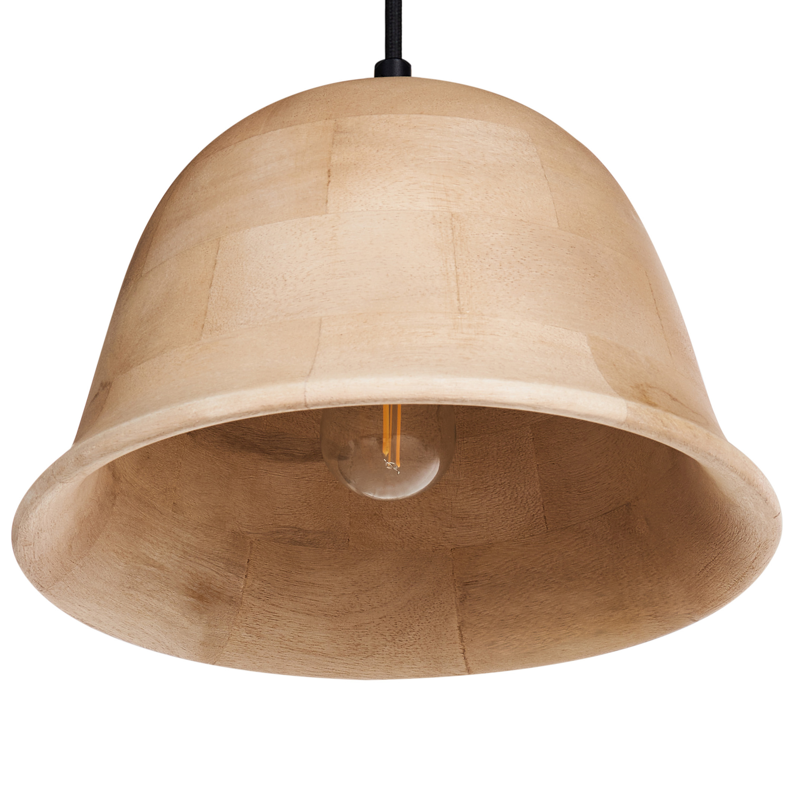 Loftlampe GOIKA Mangotræ Lysebrun