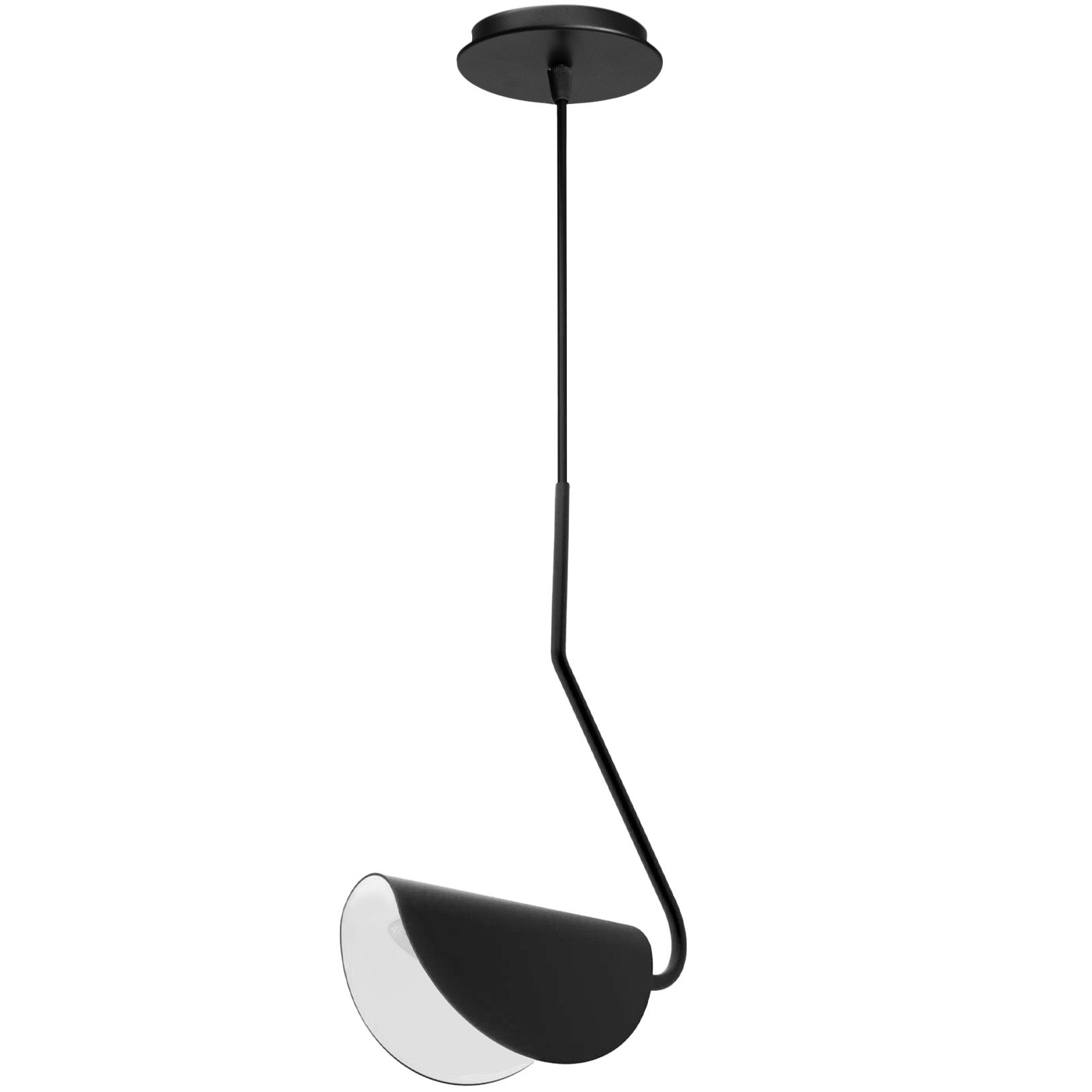 TOOLIGHT hængende loftlampe APP1263-1CP Sort 18x50x18cm