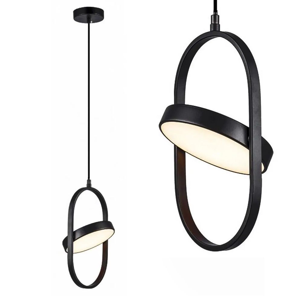 TOOLIGHT hængende loftlampe LEDAPP1554-CP Sort 17,5x17,5x30cm