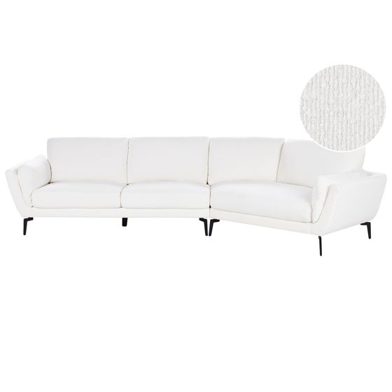 Sofa 3 personers KANSSELI Boucle Hvid