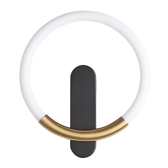 TOOLIGHT væglampe LHJ068-W LED Sort/Børstet guld 28,5x25x5,5cm
