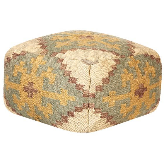 Puf SARON Jute Multifarvet