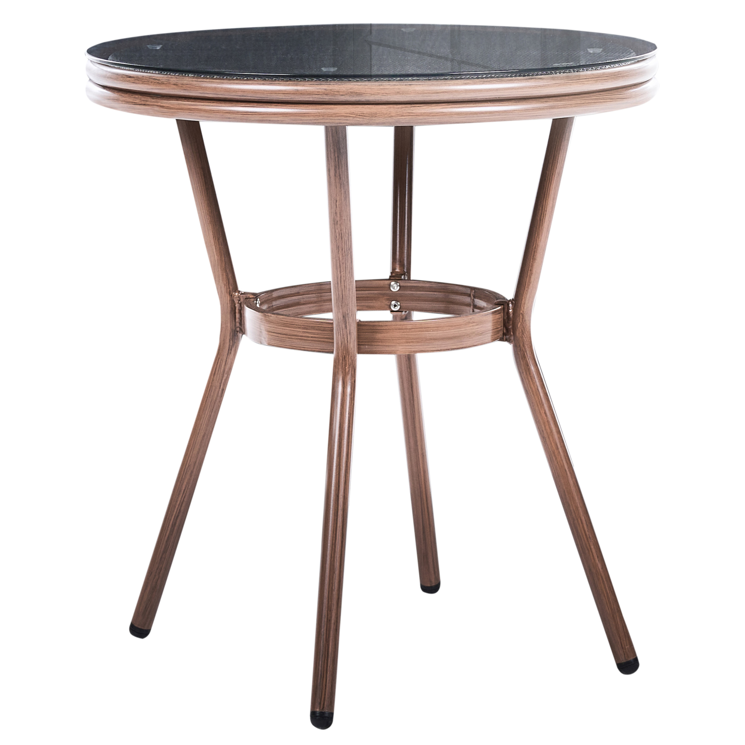 Bistro bord RIFREDDO 70 cm 70 cm Hærdet glas Grå