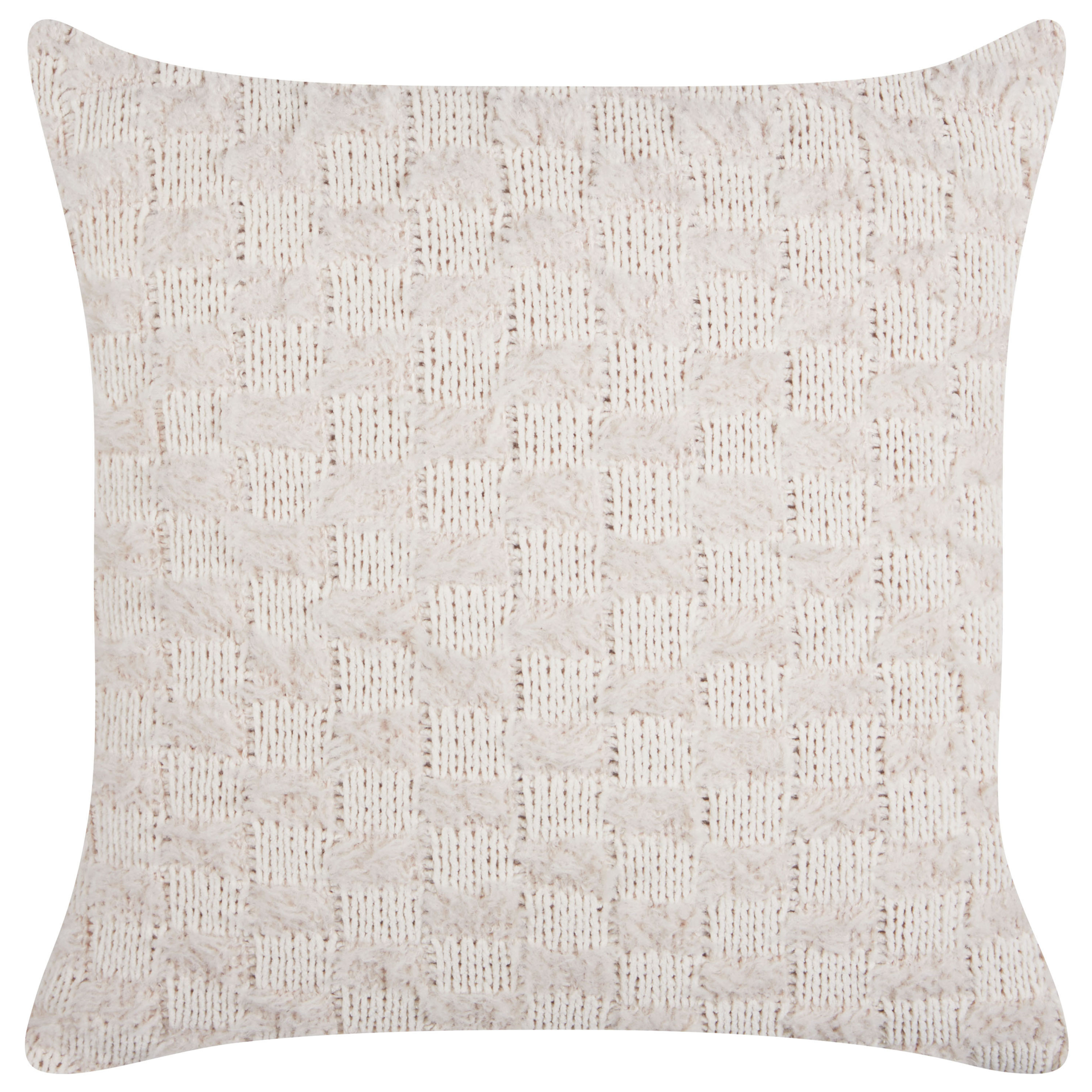 Pyntepude BASALIM 45 x 45 cm Beige Ensfarvet
