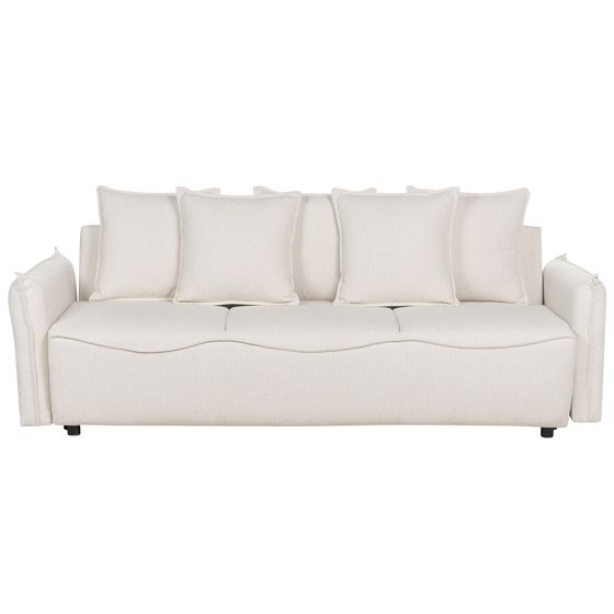 Sovesofa 3 personers KRAMA med opbevaring Cremehvid