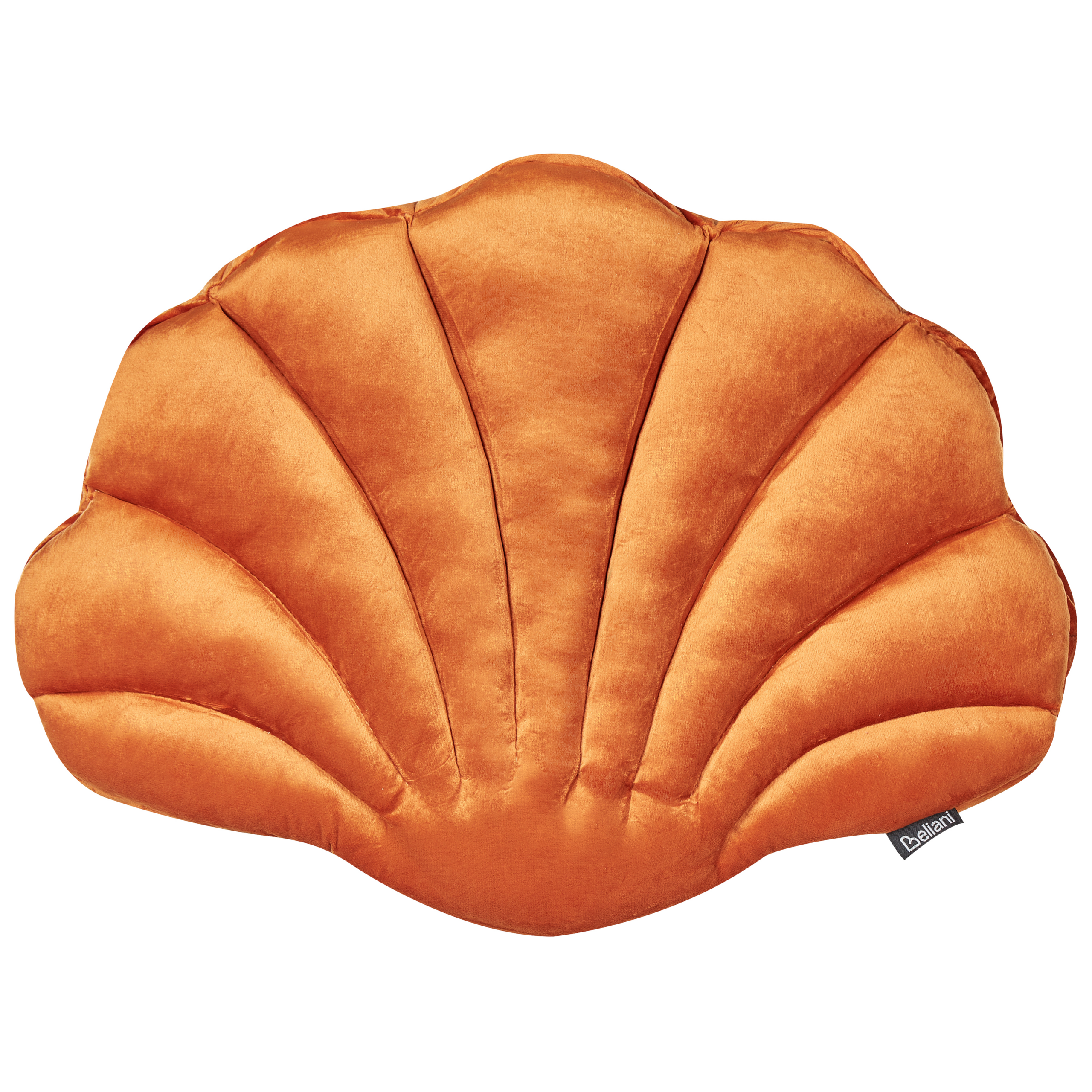 Pyntepude CONSOLIDA 47 x 35 cm Velour Orange Ensfarvet