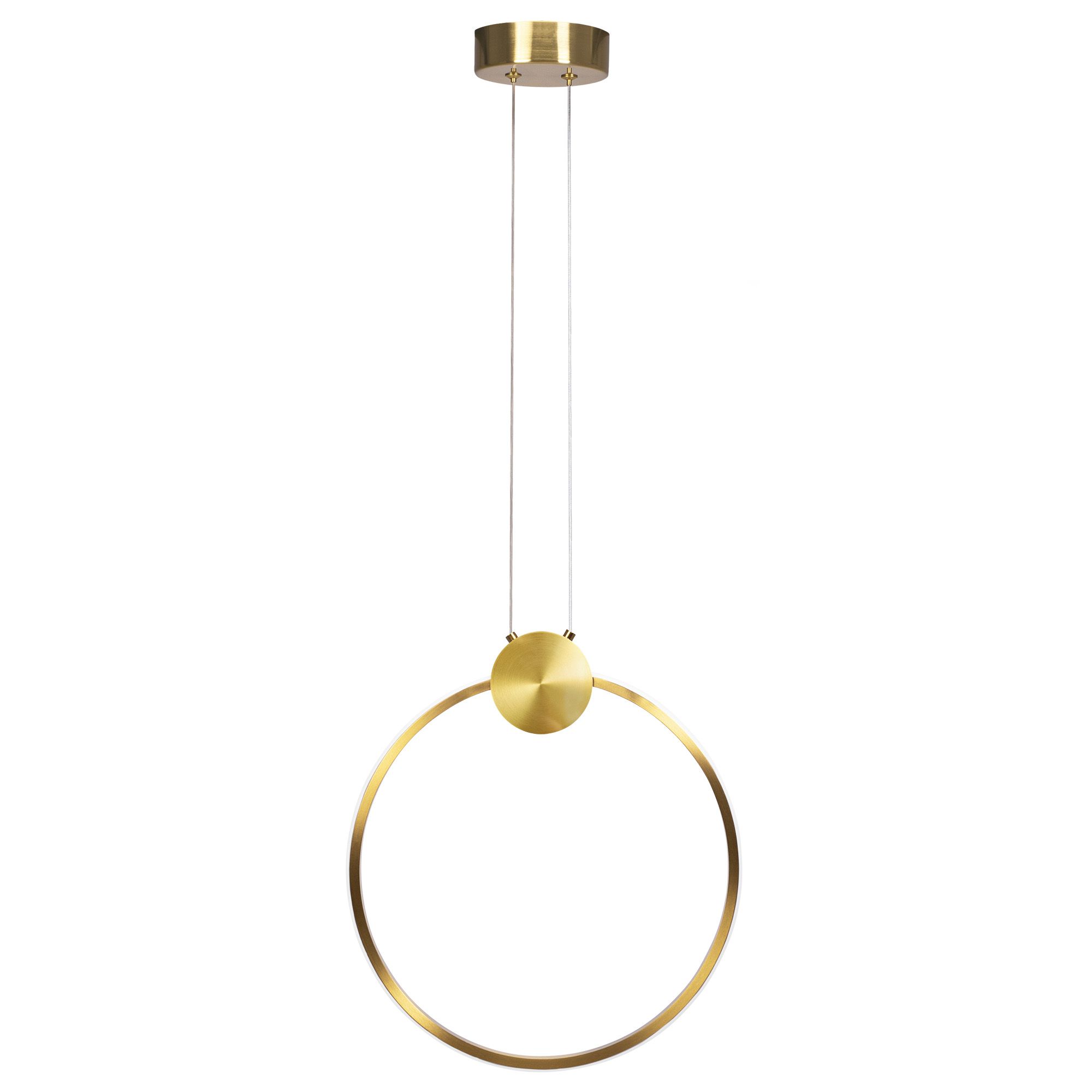TOOLIGHT hængende loftlampe LED APP1394-CP 30CM Børstet guld 31x2,7x33cm