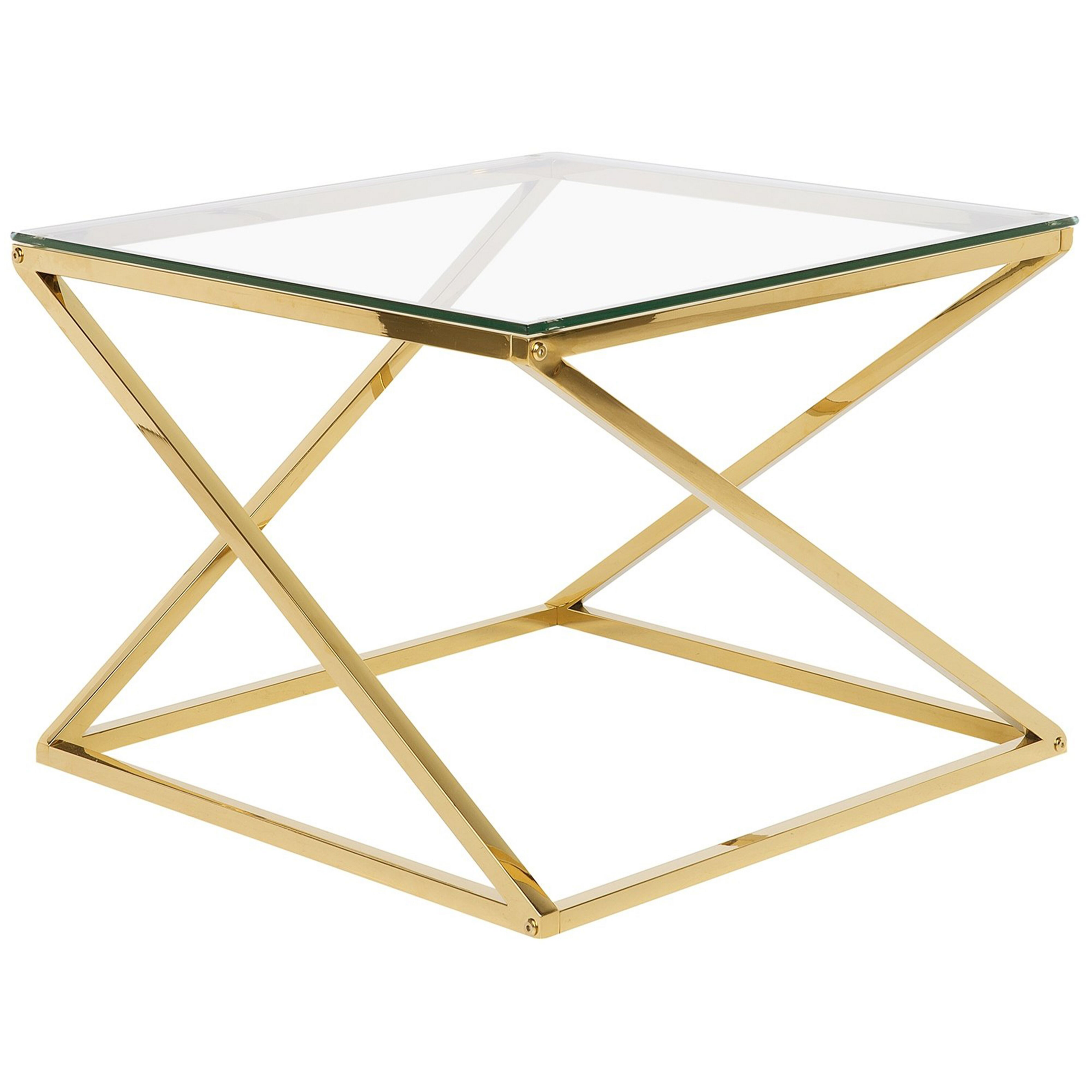 Sofabord BEVERLY Glas Guld