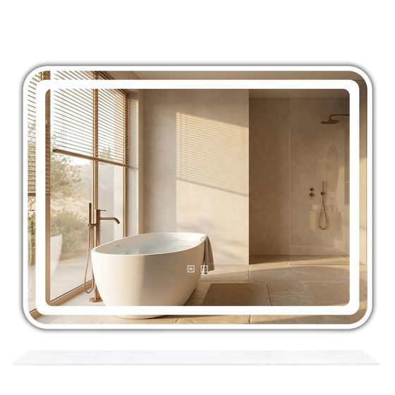 REA spejl L-8060 80x60 LED Gennemsigtig 3x80x60cm