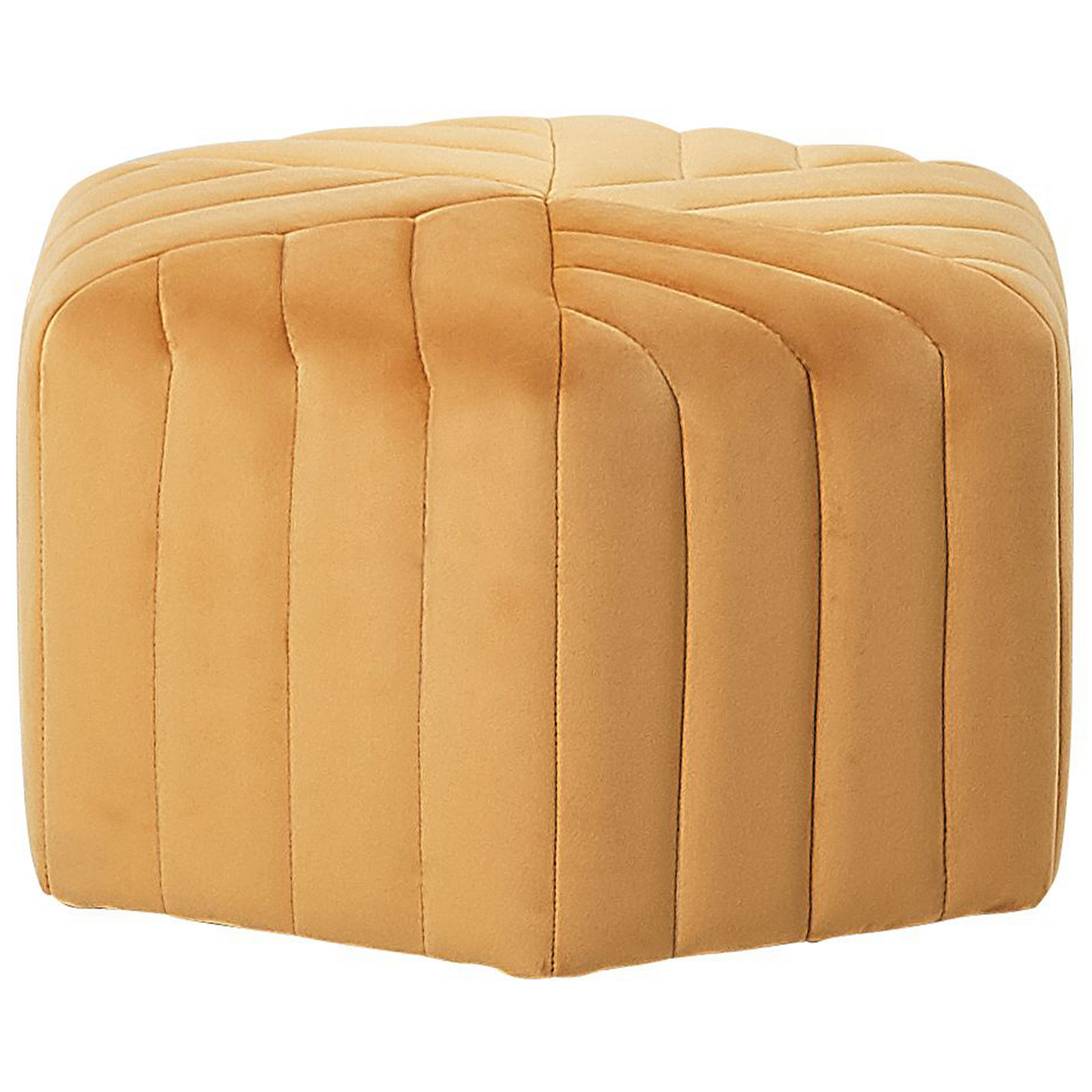 Puf MURIETTA Velour Sennepsgul