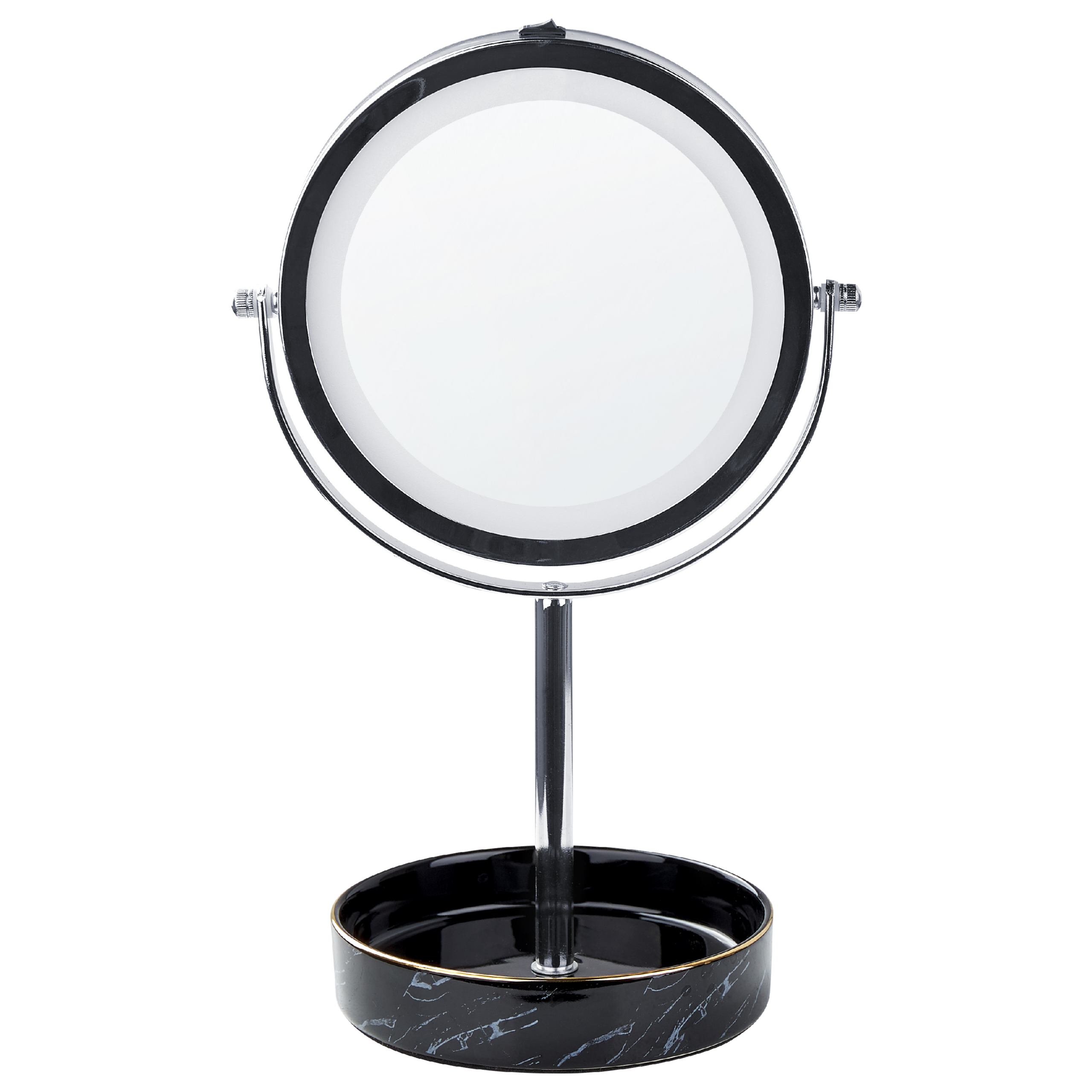 Makeup spejl LED SAVOIE Sort/sølv