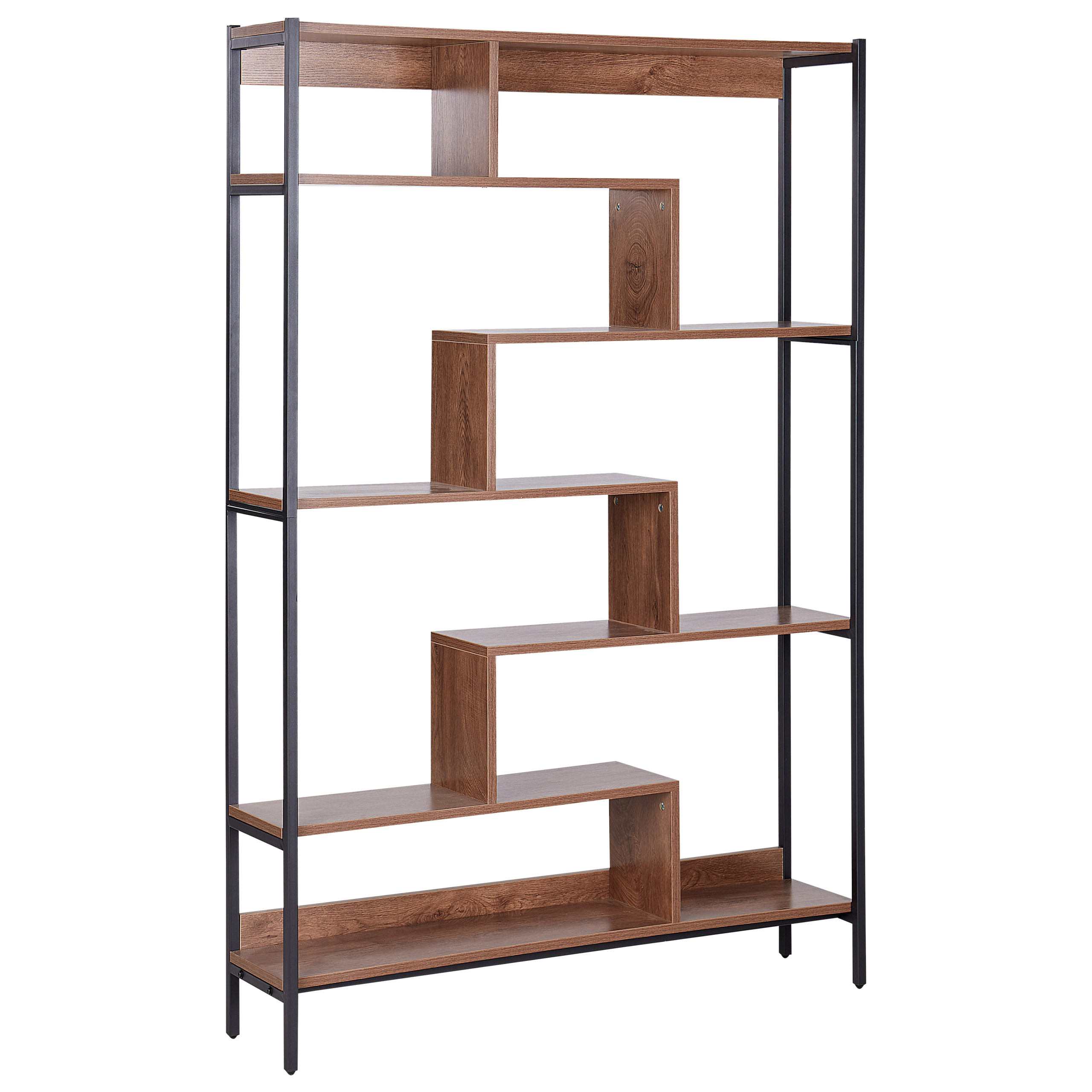 6-etagers reol DAVEN 180 cm Brun