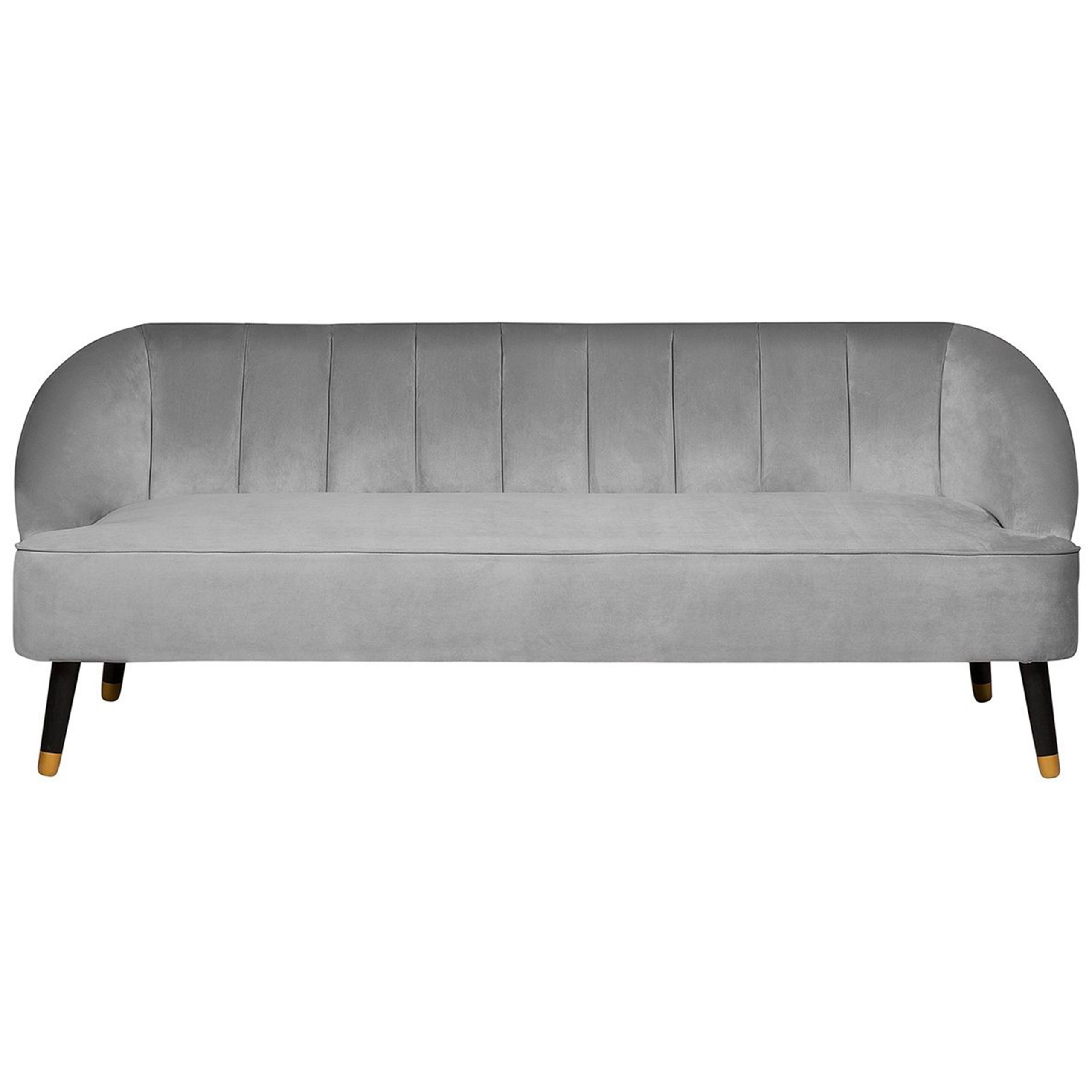 Sofa 3 personers ALSVAG Velour Lysegrå