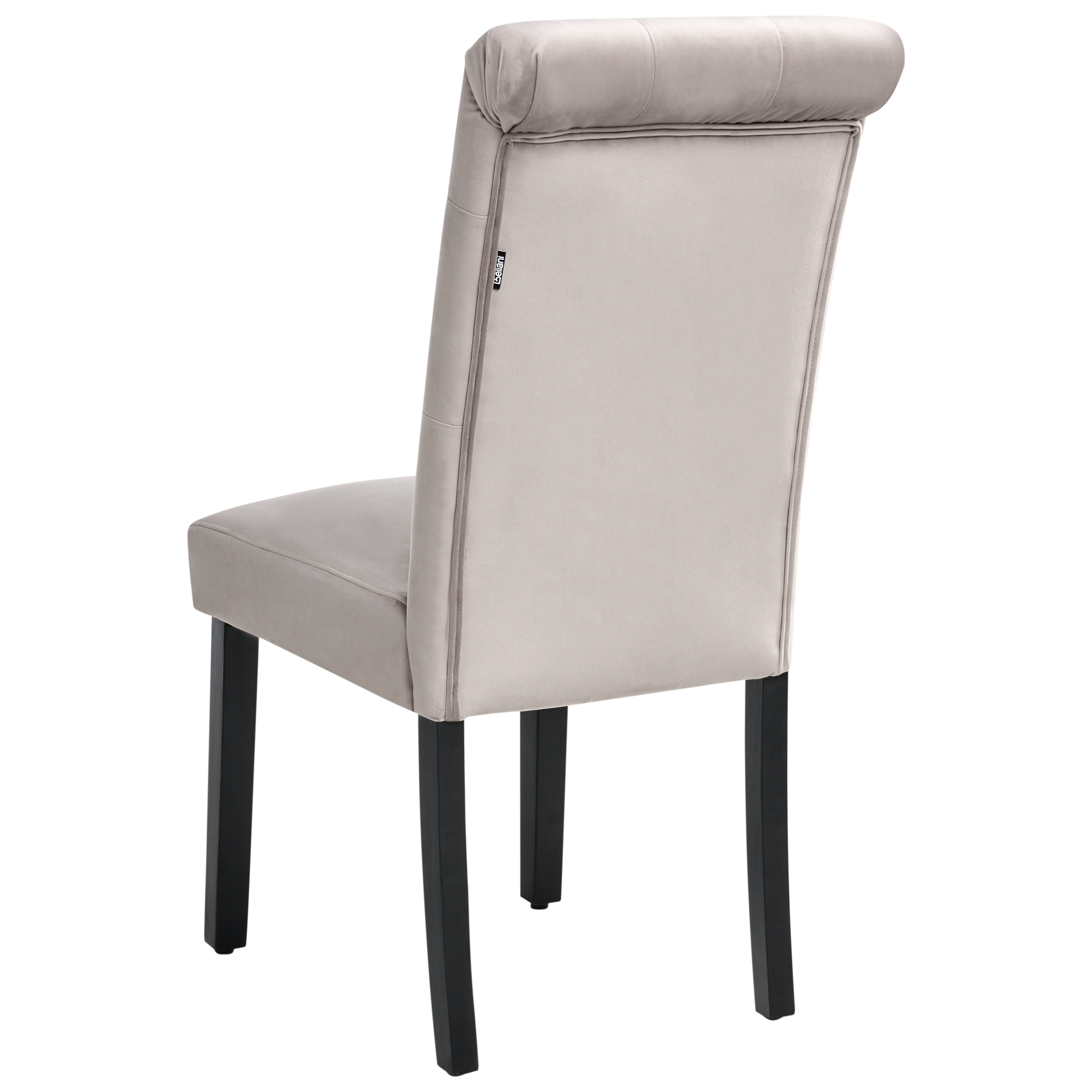 Sæt med 2 spisebordsstole VELVA Velour Grå