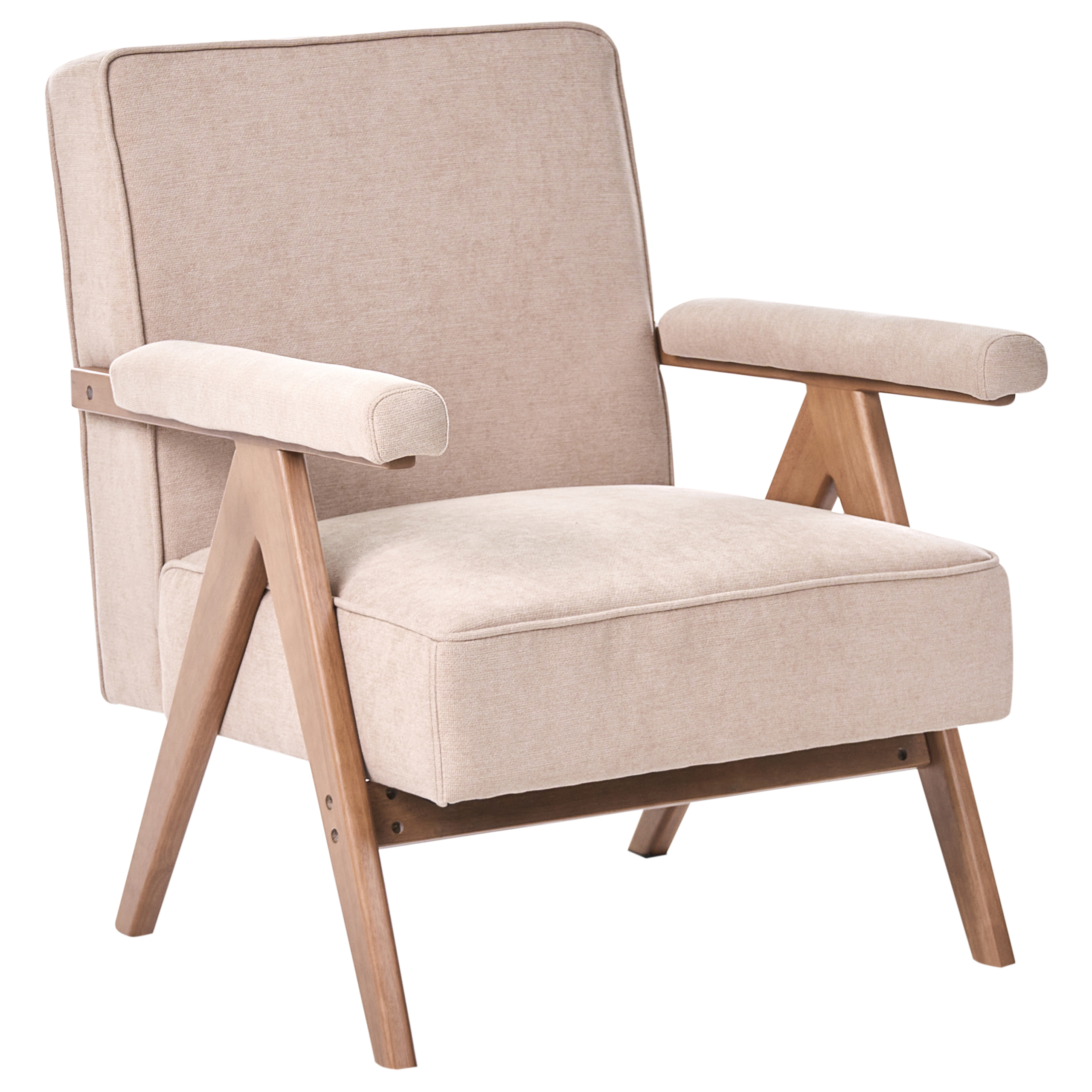 Lænestol EVJE Kunstlinned Beige