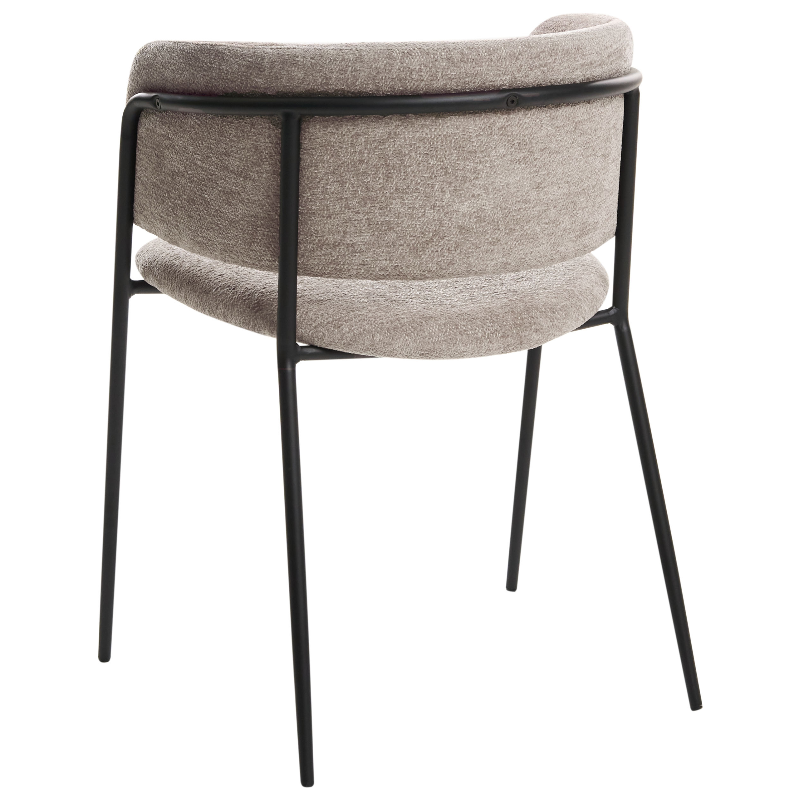 Sæt med 2 spisebordsstole SPRINGER Chenille Brungrå