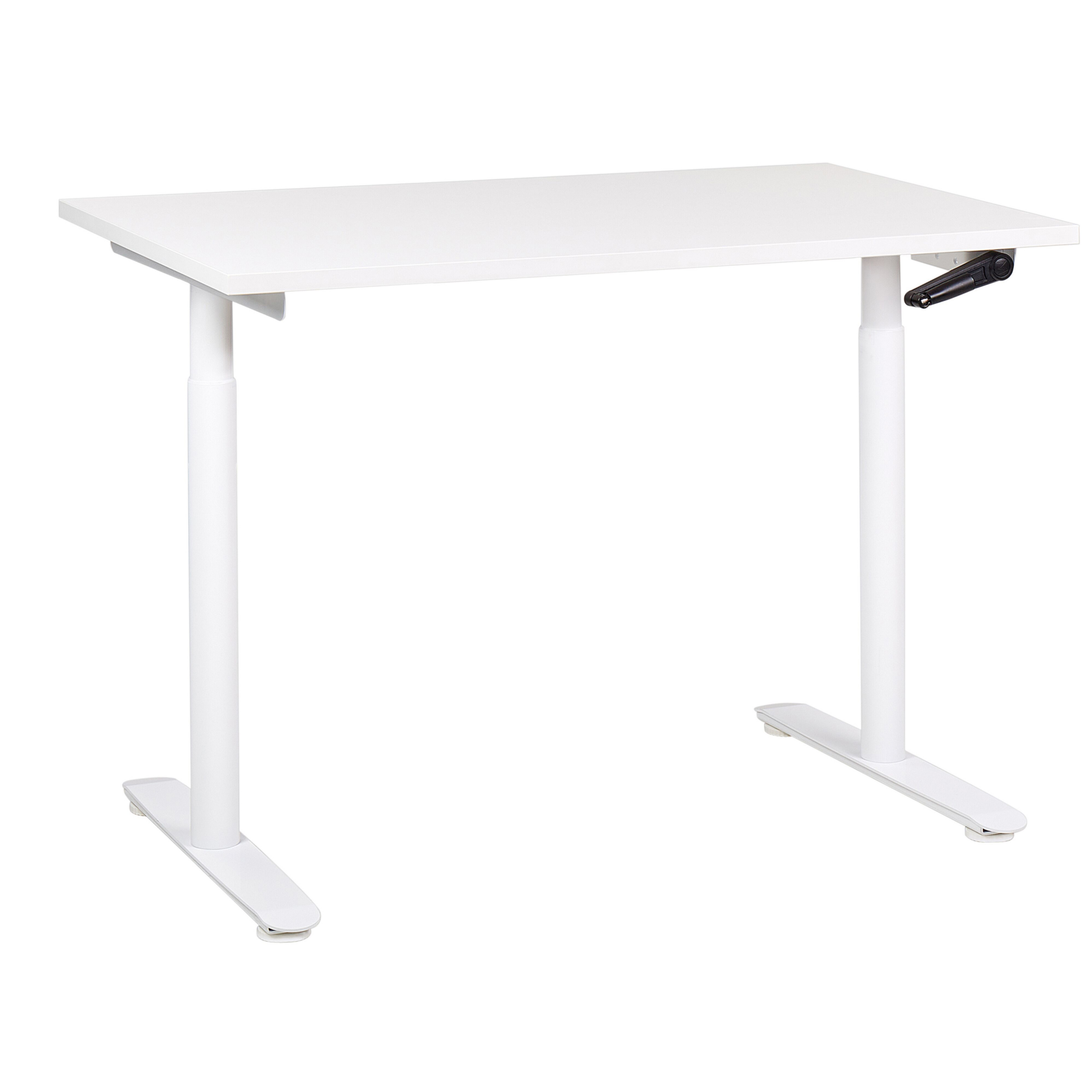 Manuelt justerbart hæve sænkebord DESTINAS 120 cm 72 cm Hvid