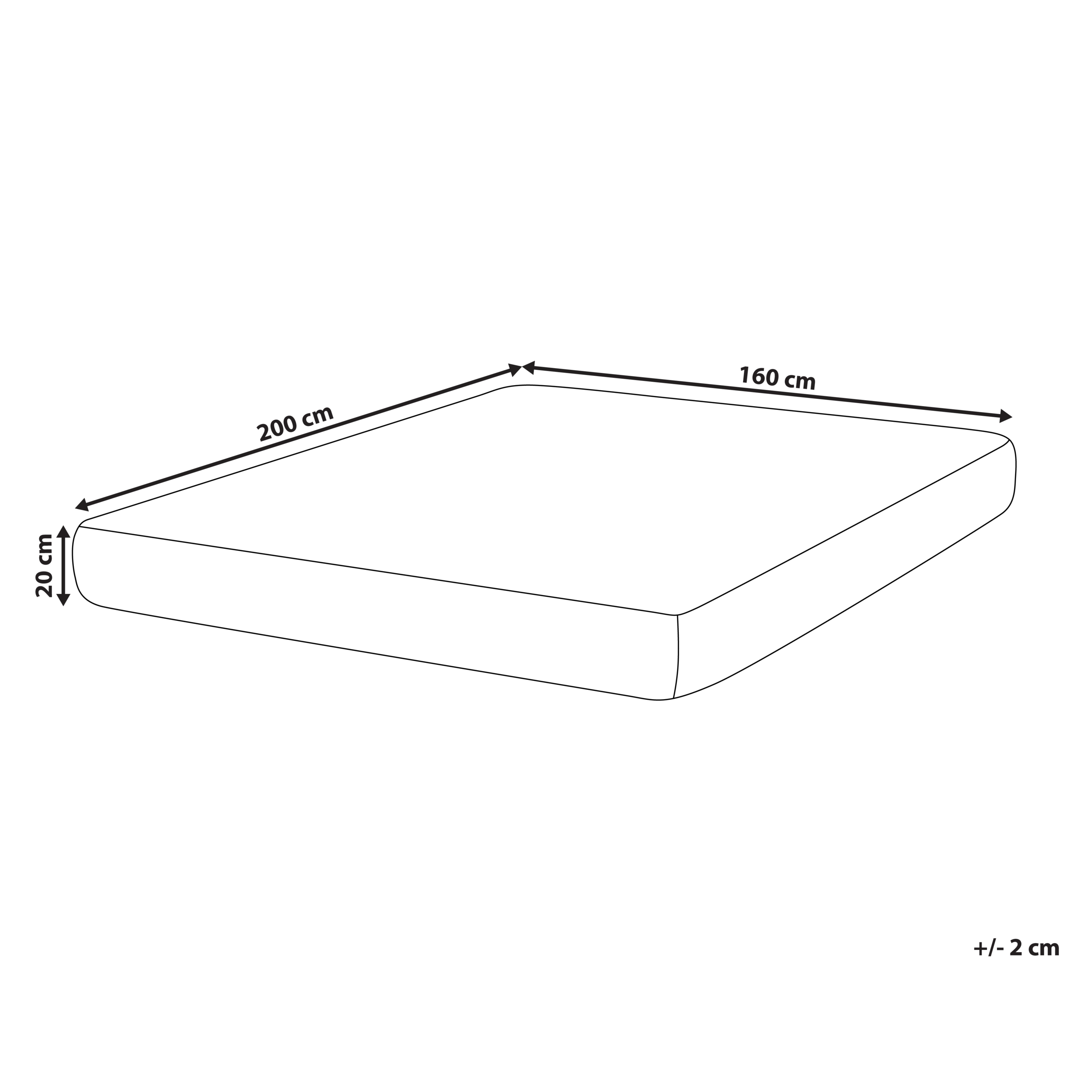 Memoryskum-madras med lommefjedre SILENT HYBRID 7 PLUS H2/3 Medium 160 x 200 cm