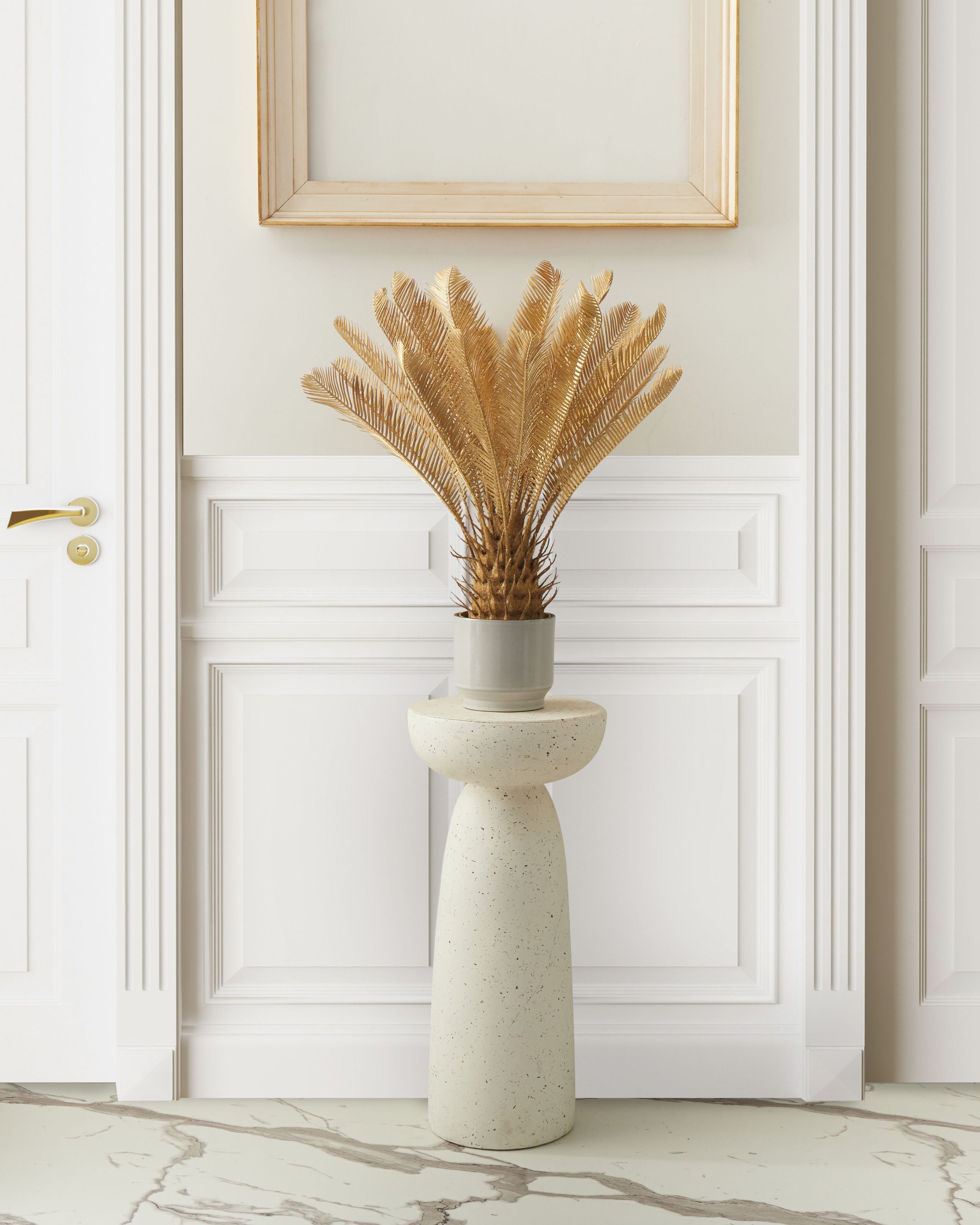 Kunstig plante ARECA PALM TREE 70 cm Guld