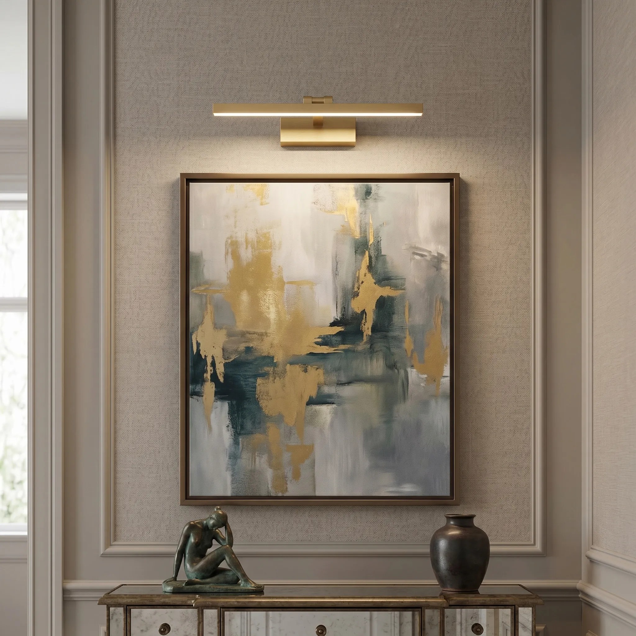 TOOLIGHT væglampe APP1860-1W 40cm LED Guld 18x18x40cm