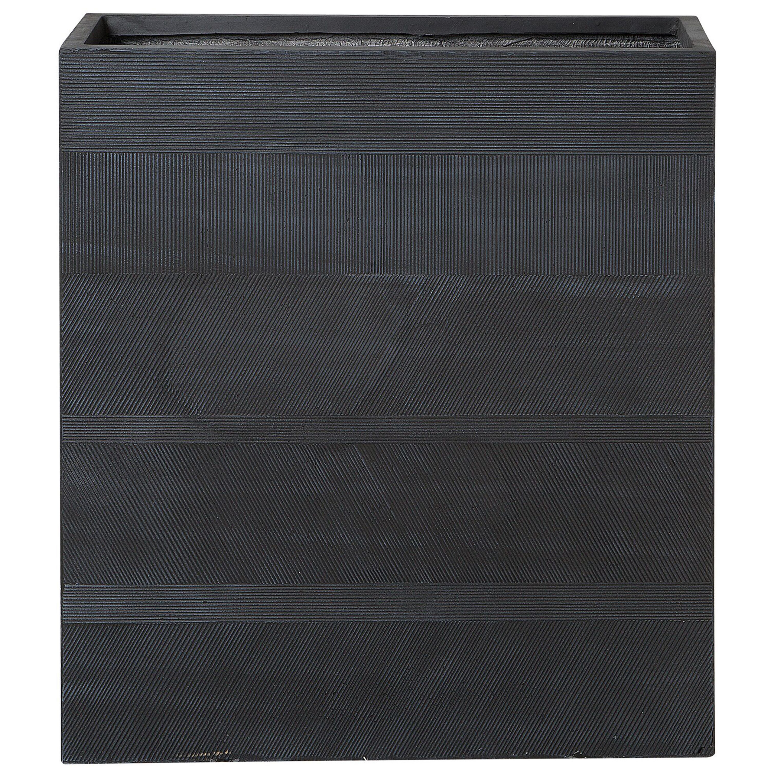Urtepotte THIMENA 80 cm Sort