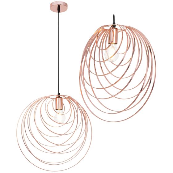 TOOLIGHT hængende loftlampe APP427-1CP Rosaguld 39x40,5x39cm