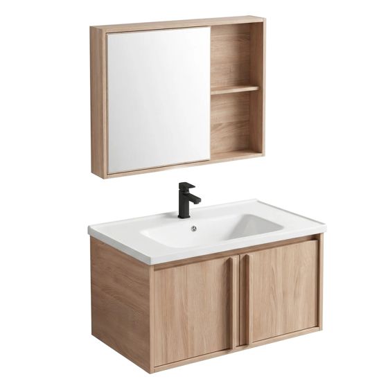 REA badeværelsesmøbelsæt med håndvask GAMA T25023 BXM 80CM , Beige, 47x80x44cm