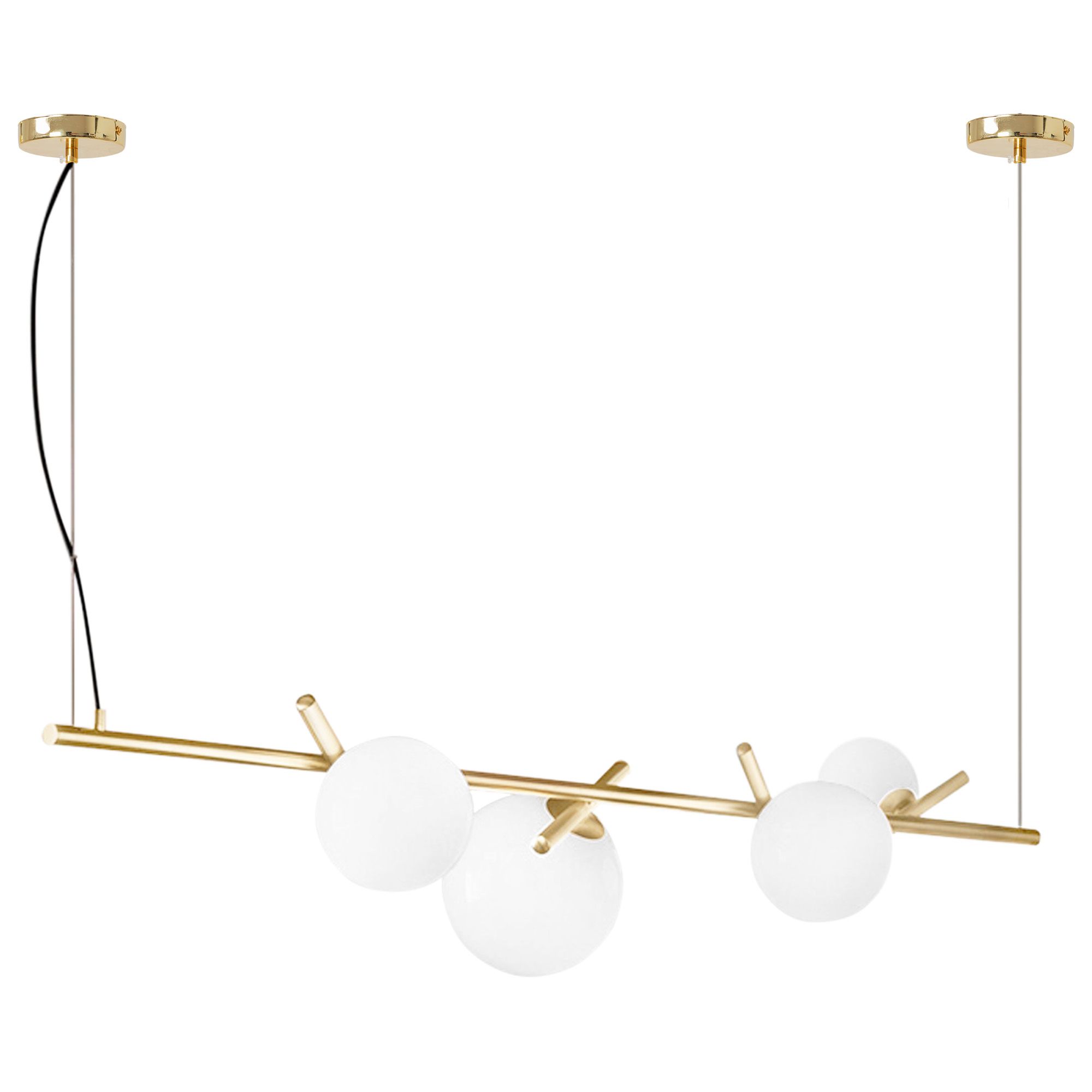 TOOLIGHT hængende loftlampe APP1665-4CP Guld 114x114x90cm