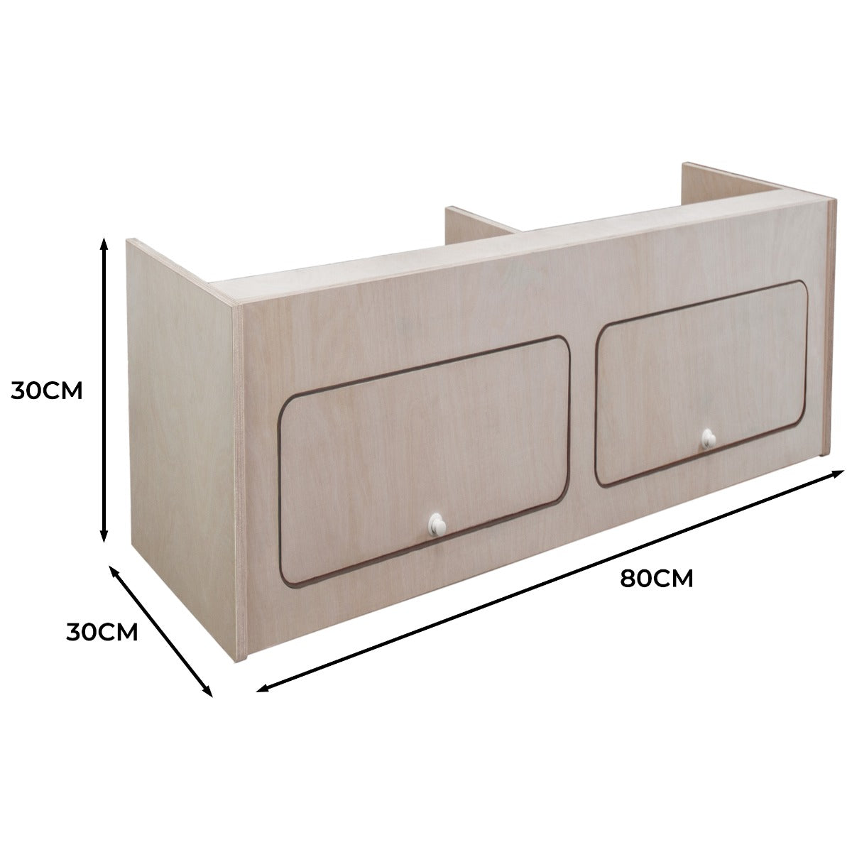 Overskab til autocampere – 80 cm x 30 cm x 30 cm