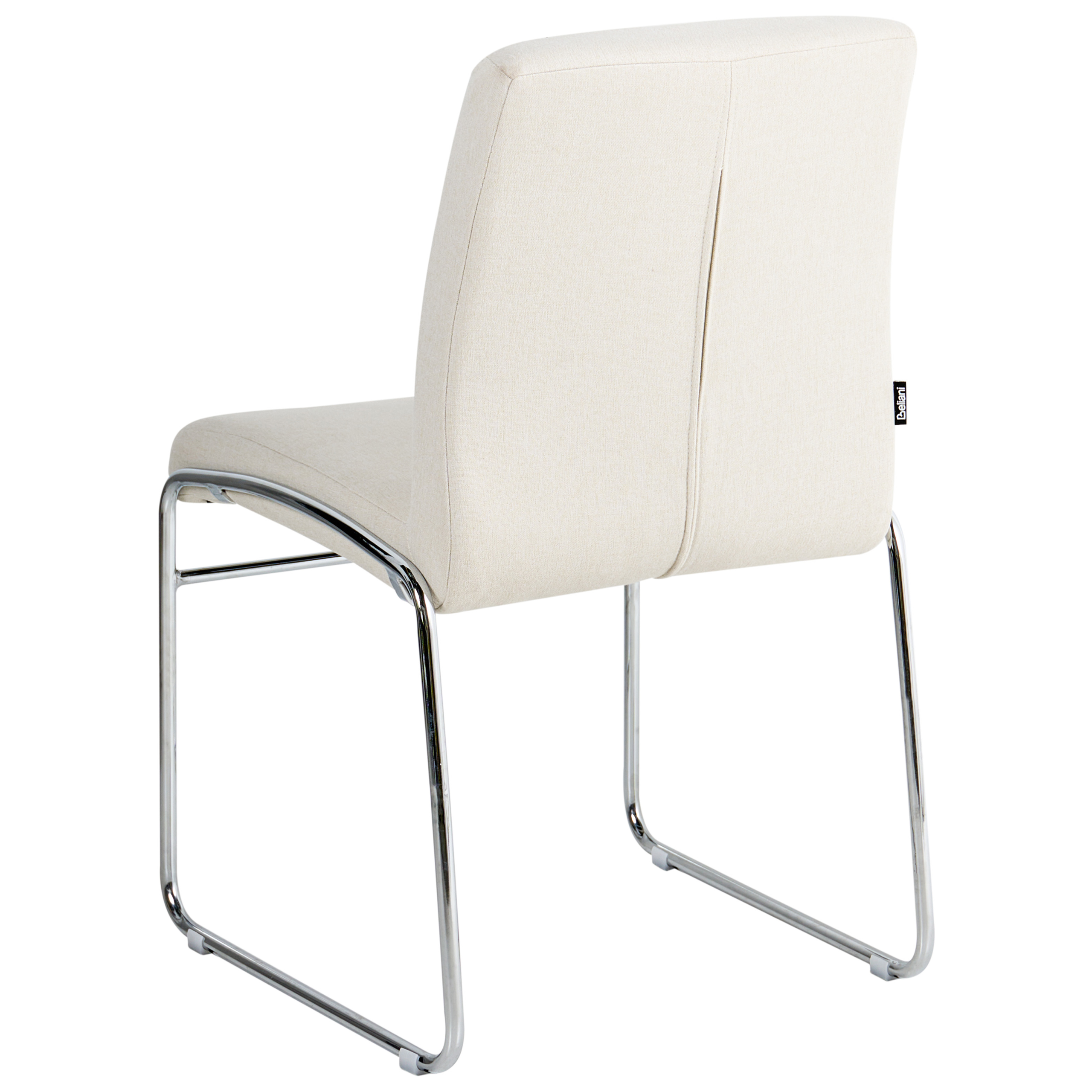 Sæt med 2 spisebordsstole LECCO Lys Beige