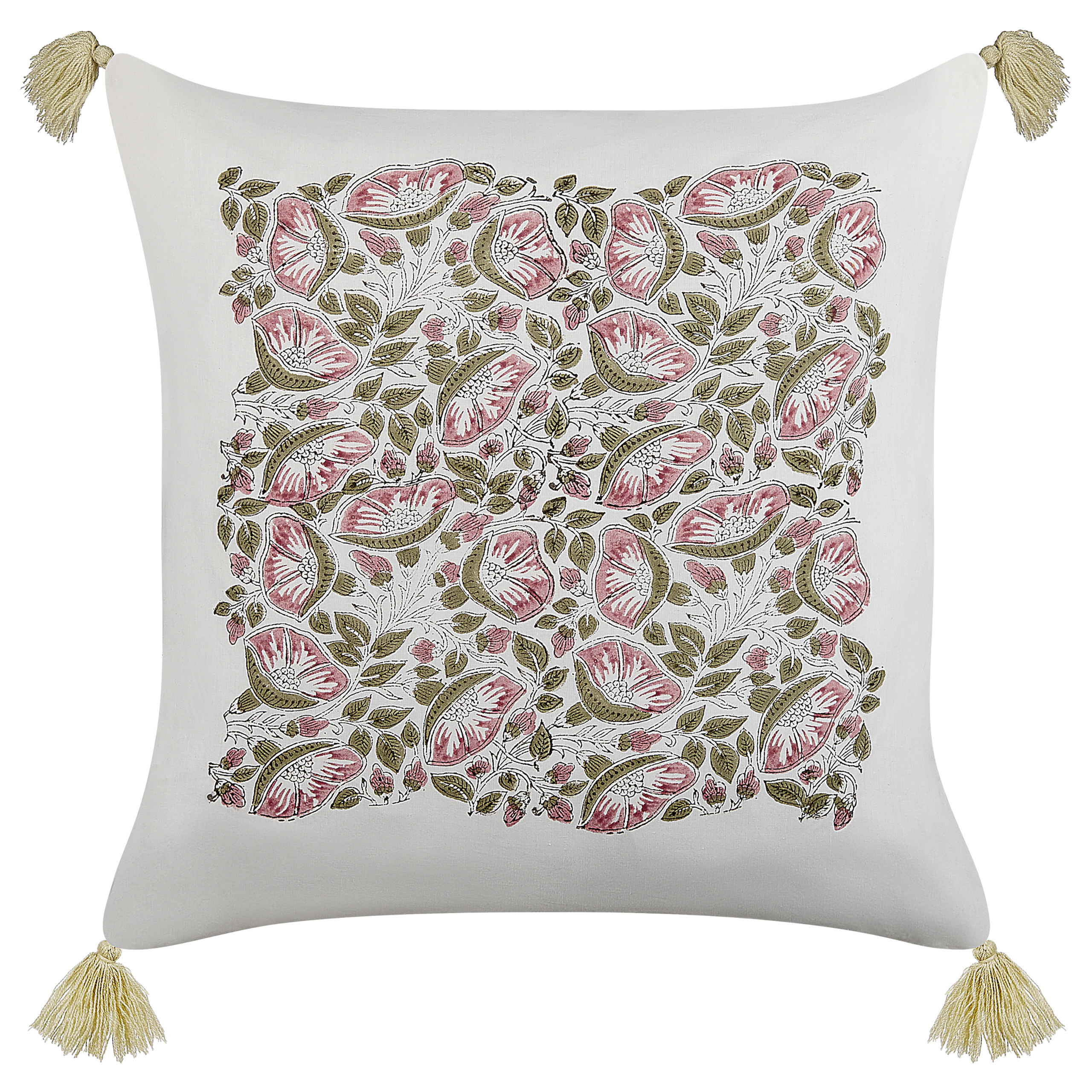 Pyntepude CARISSA 45 x 45 cm Bomuld Multifarvet Blomstermønster