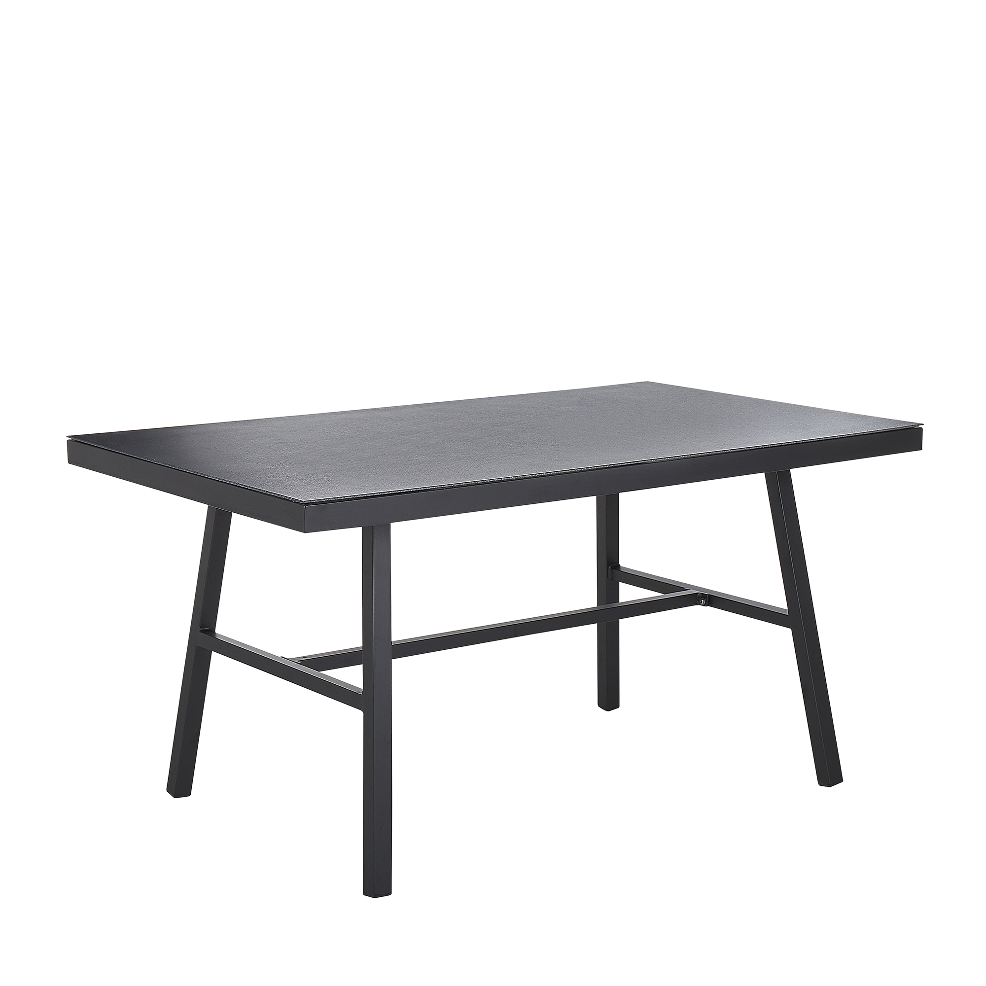 Havebord CANETTO 150 cm 90 cm Glas Sort