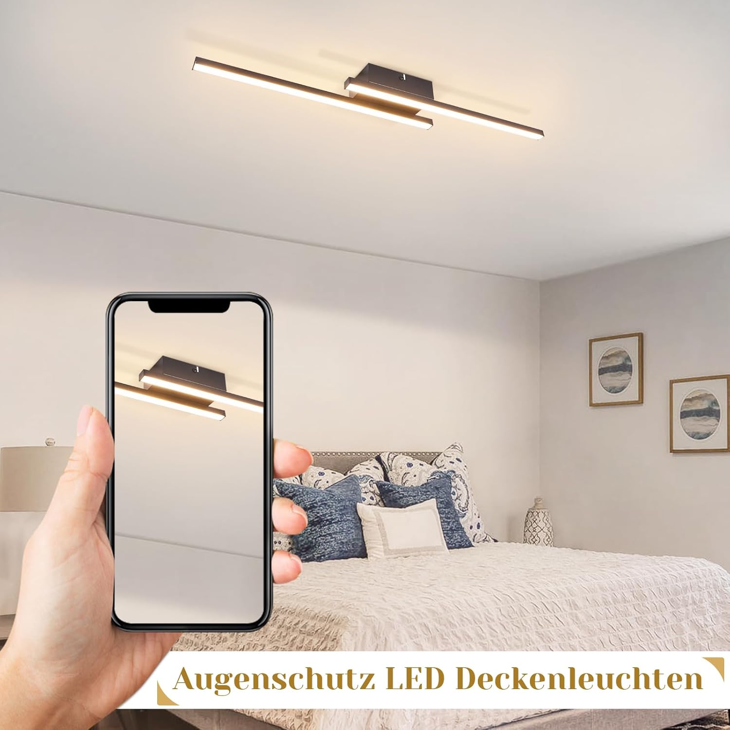 NETTLIFE LED-loftlampe 62 cm, 12 W