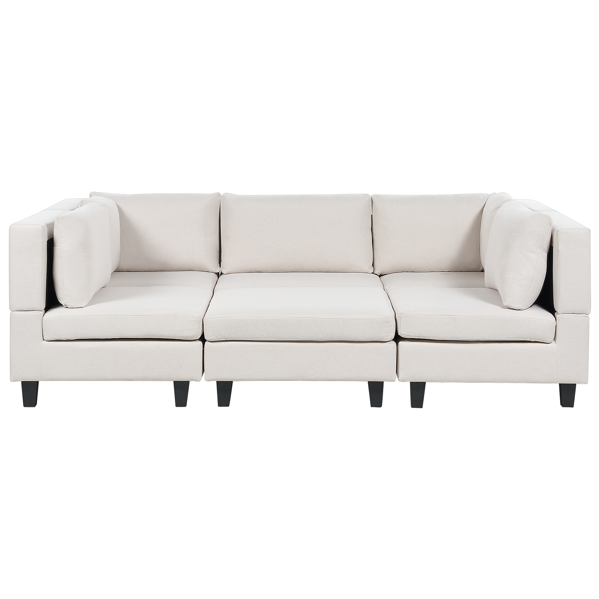 U-formet modulsofa 5 personers UNSTAD med fodskammel Lys Beige