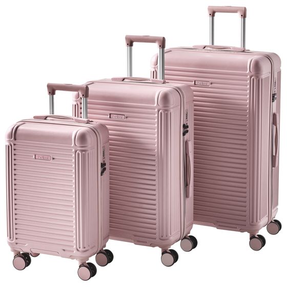 Sæt af 3 hardcase-kufferter MYNTIS Lyserød