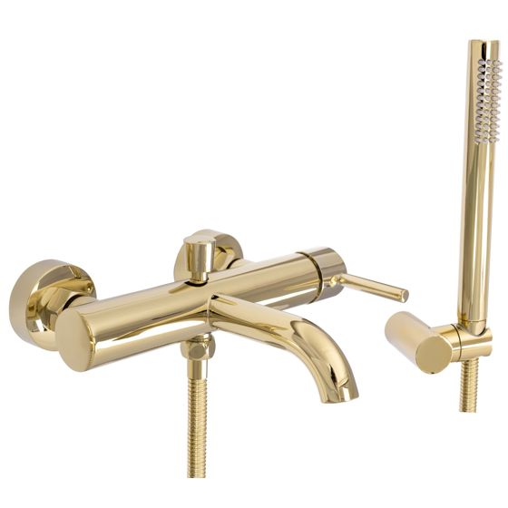 REA badekarsarmatur LUNGO Guld, 19x25x4,5cm