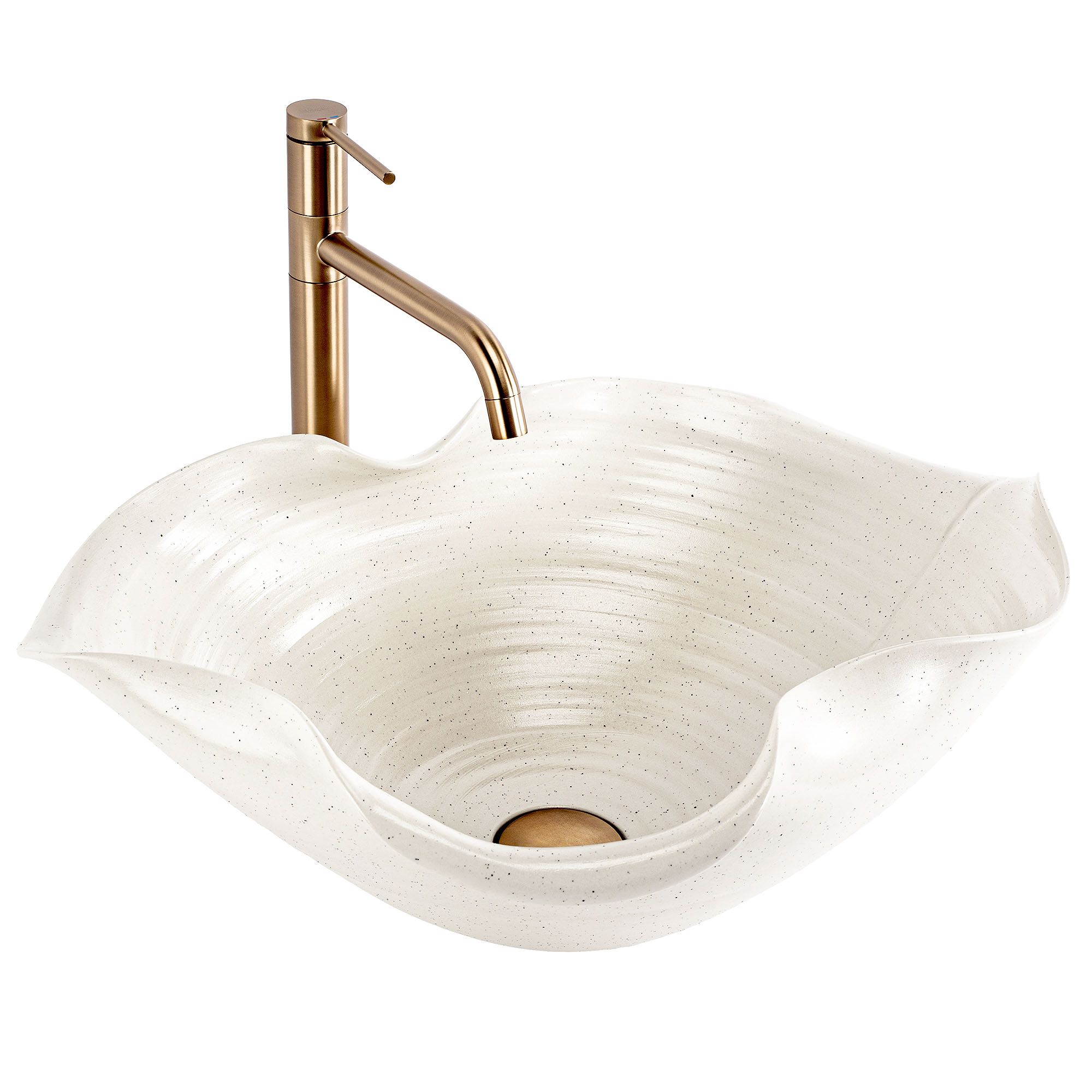 REA bordmonteret håndvask HM-02 Beige, 54x40x18cm